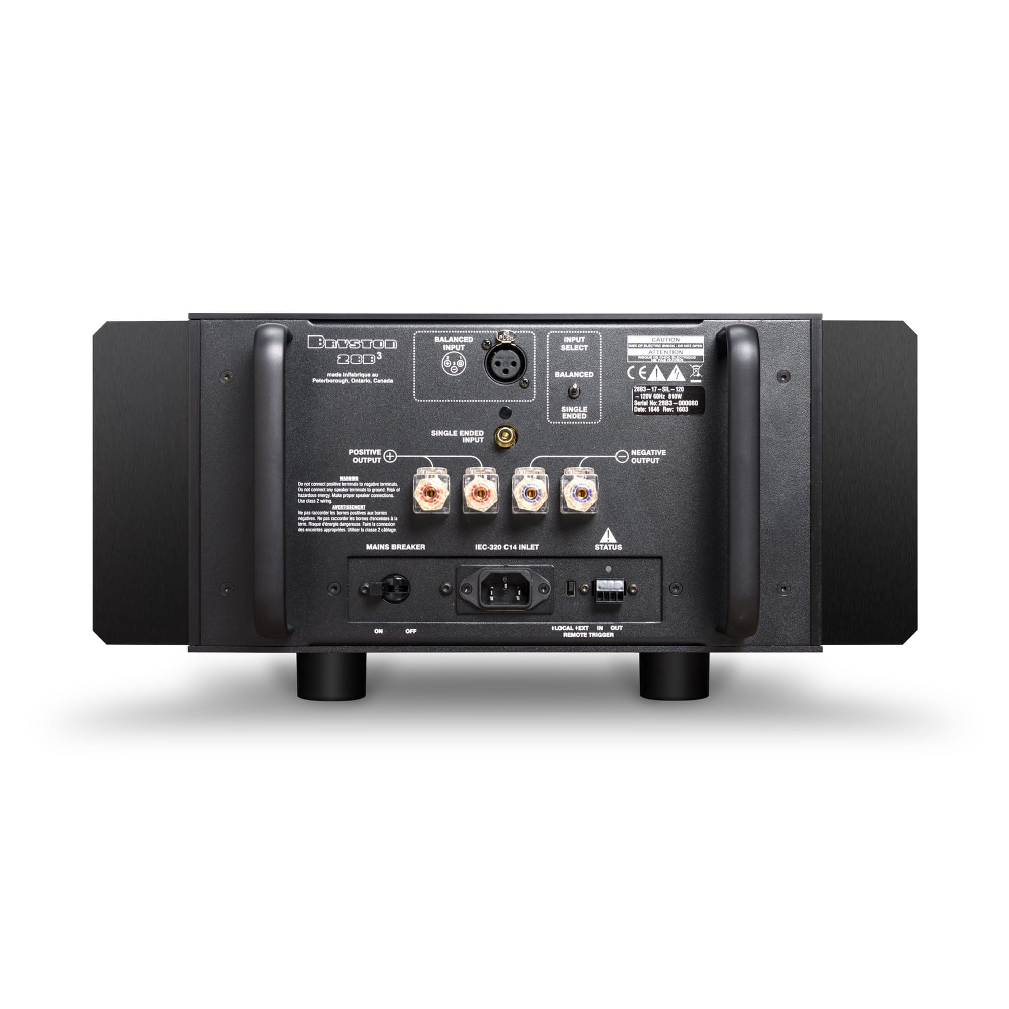 Bryston 28B³ Mono Power Amplifier - High-End Audio Amplifier for Home Theater & Stereo Systems | Perfect for Audiophiles & Music Enthusiasts