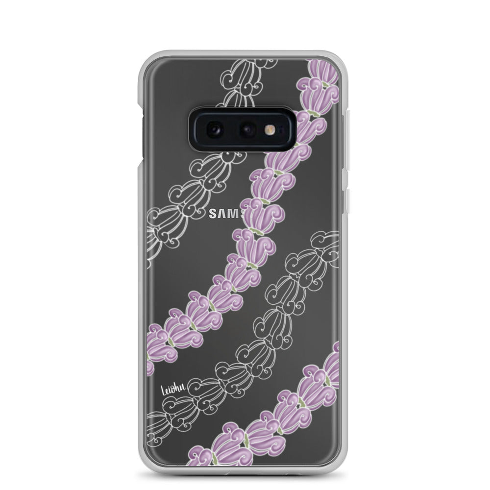 Samsung Clear Phone Case with Crown Lei Design - Slim Protective Cover for Samsung Galaxy [Model] - Perfect for Parties, Festivals, and Everyday Use