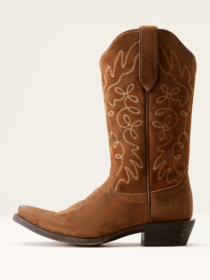 Ariat Women's Jukebox Western Boots - Dark Ginger Suede Cowgirl Boots for Country Dancing & Rodeo