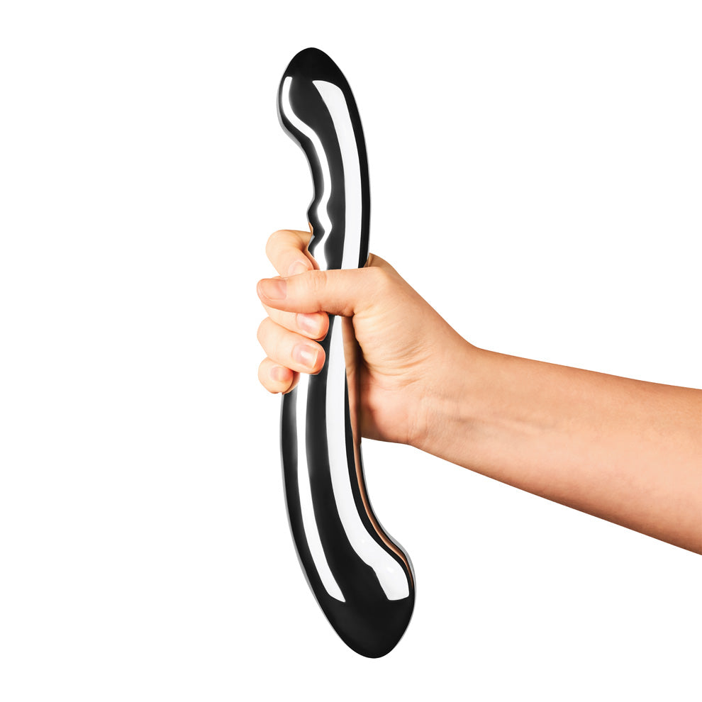 Le Wand Stainless Steel Contour Massager - Premium Body Relaxation for Stress Relief & Muscle Tension - Perfect for Home Spa, Self-Care & Couples Therapy
