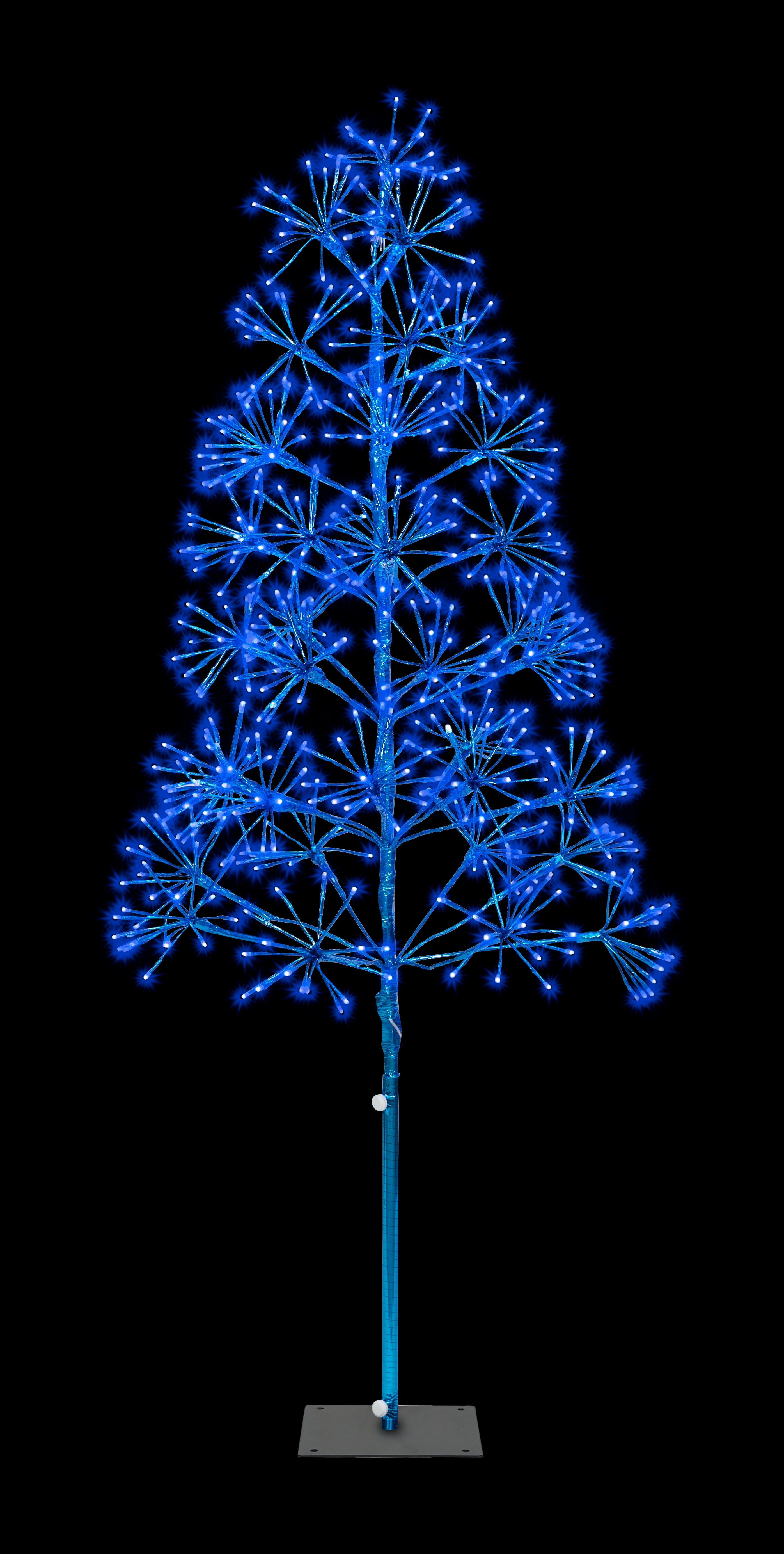 5' Blue Starburst LED Christmas Tree - Outdoor/Indoor Holiday Decor for Home, Garden, Party & Festive Lighting