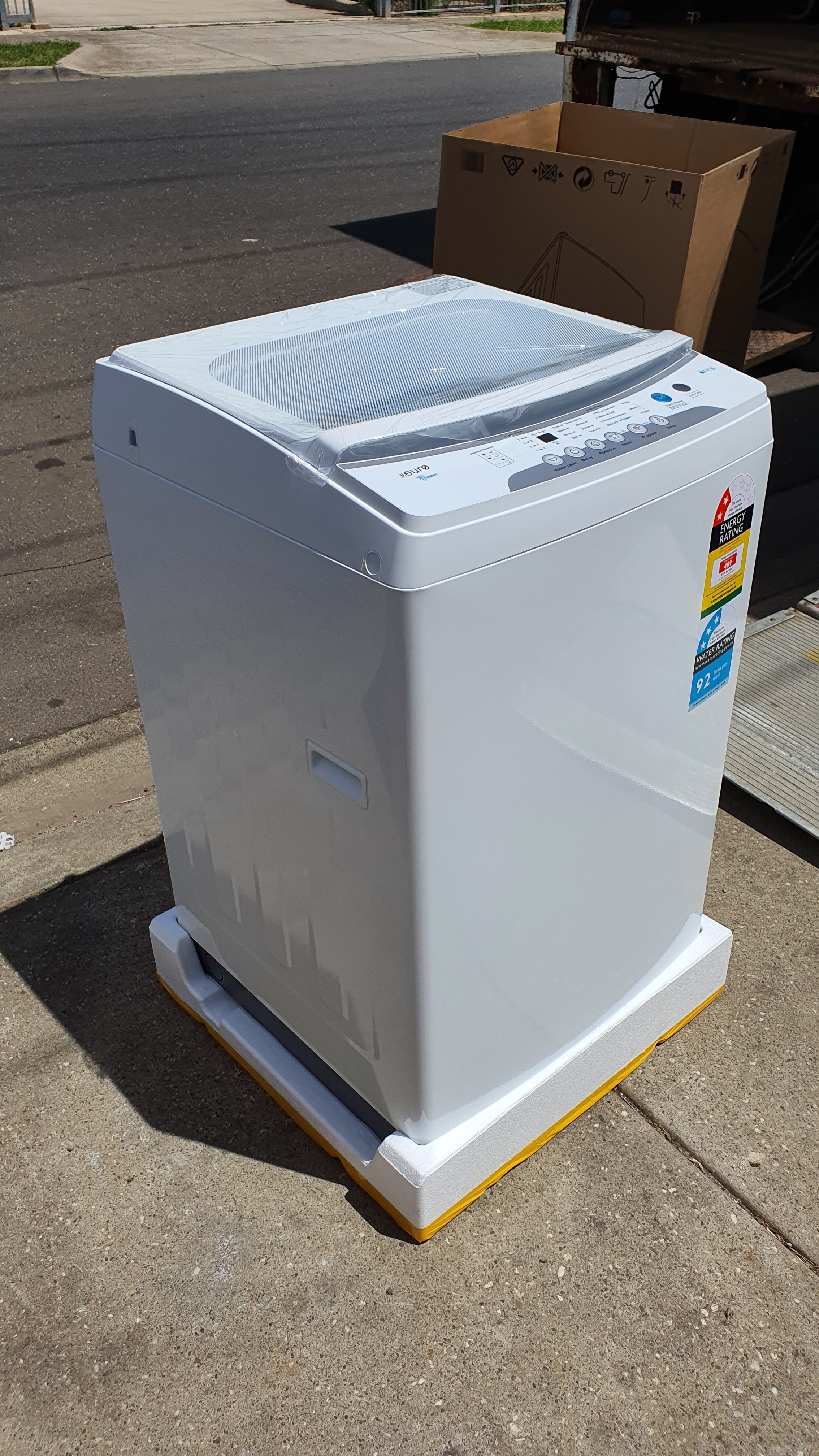 Brand New Euro ETL7KWH 7kg Top Load Washing Machine - Energy Efficient, 3-Year Warranty - Perfect for Apartments, Small Homes & Laundry Rooms