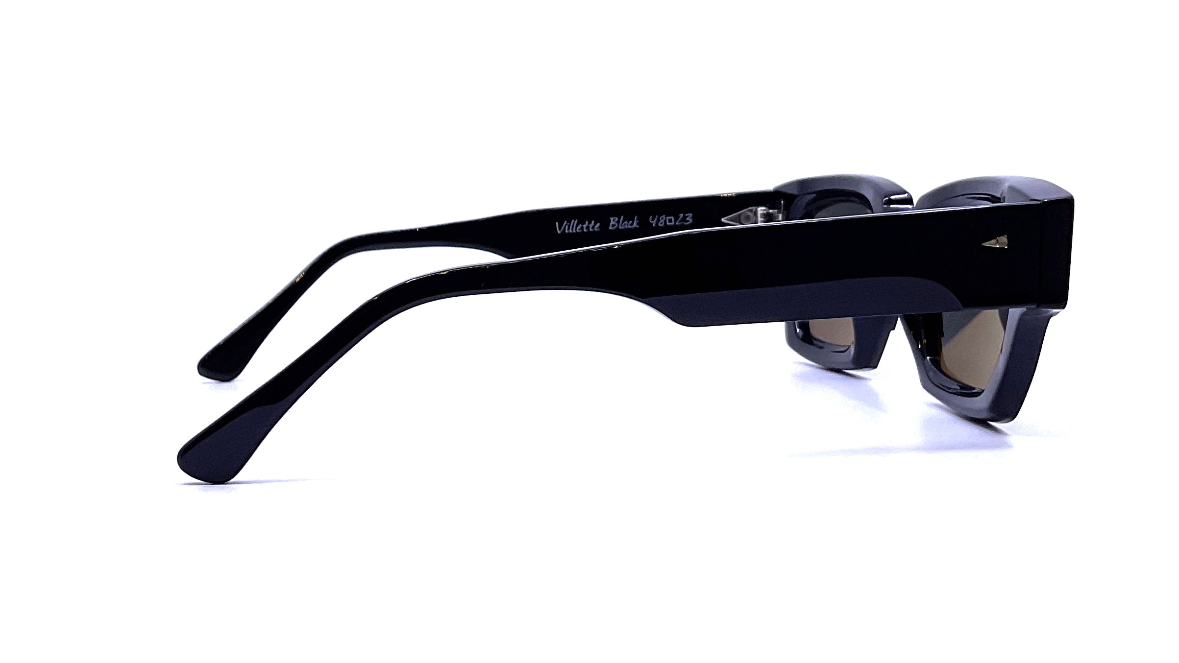 Ahlem Villette Sunglasses - Classic Black Aviator Style for Men & Women | UV Protection, Polarized Lenses | Perfect for Driving, Beach & Outdoor Activities
