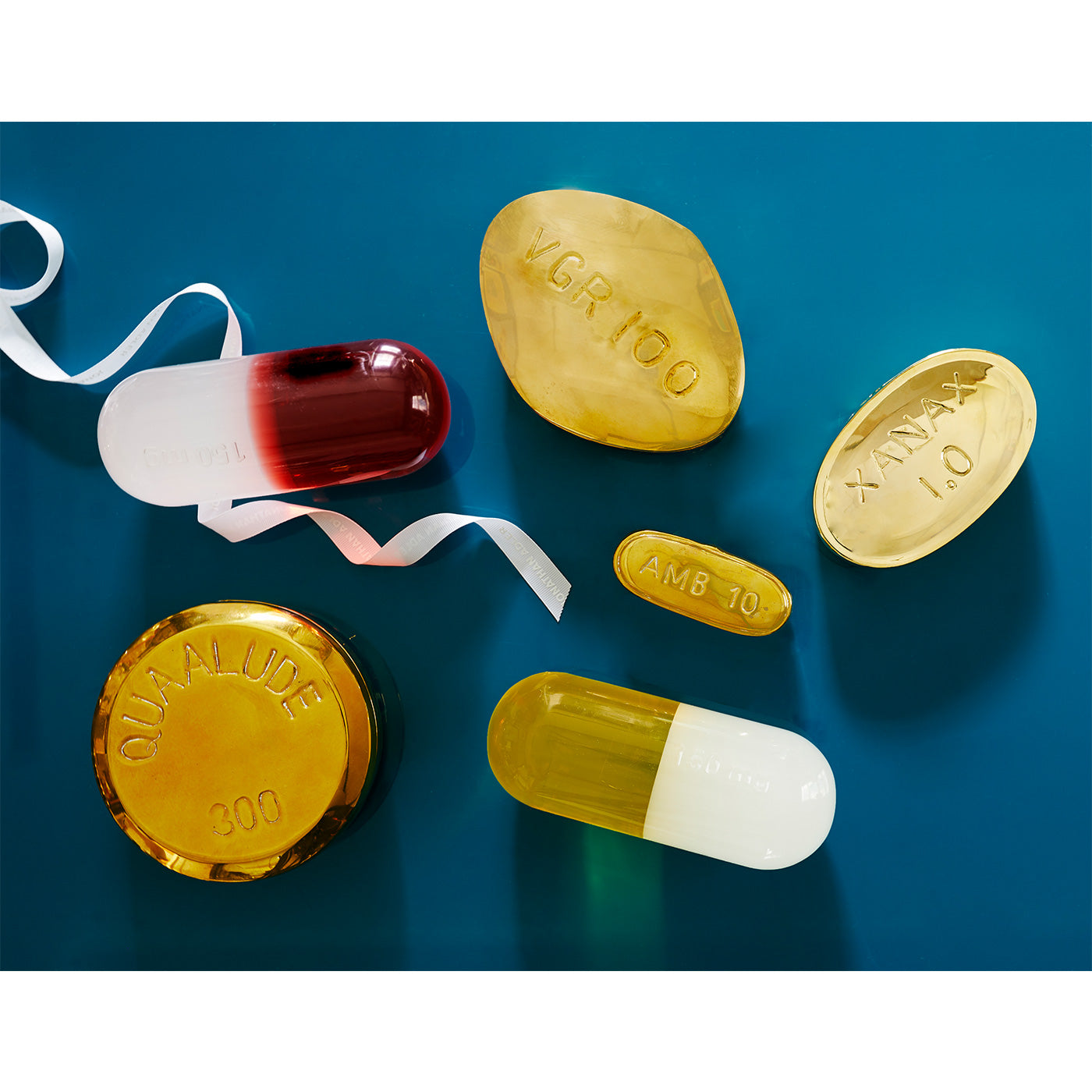 Premium Xanax Brass Pill Box - Compact & Durable Medication Organizer for Travel, Daily Use, and Emergency Storage