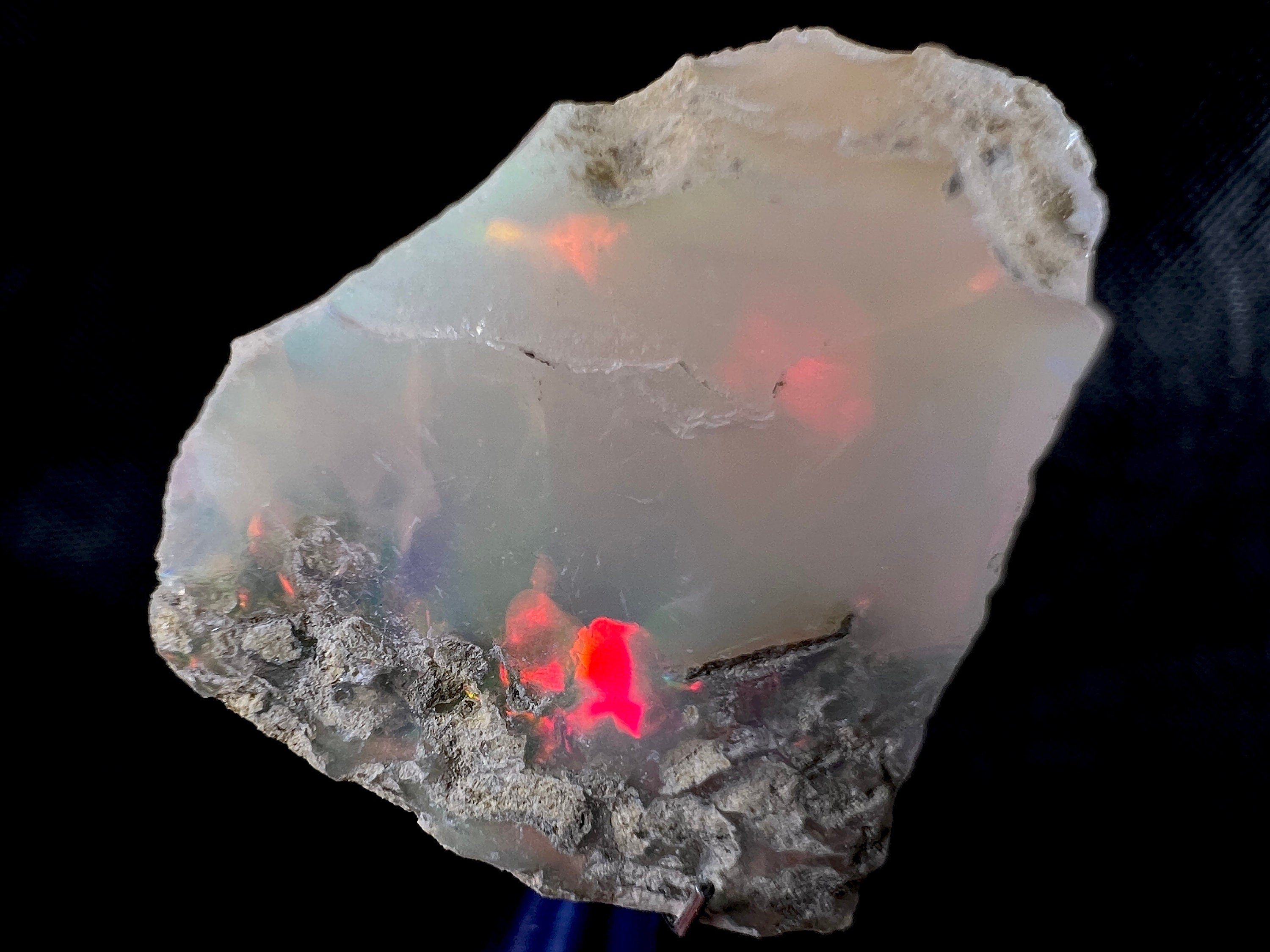 Premium 4A+ Welo Opal Raw Crystal - Natural Cutting Grade Opal Gemstone, October Birthstone for Jewelry Making & Collectors (50699) | Perfect for Handmade Rings, Necklaces & Healing Crystal Decor