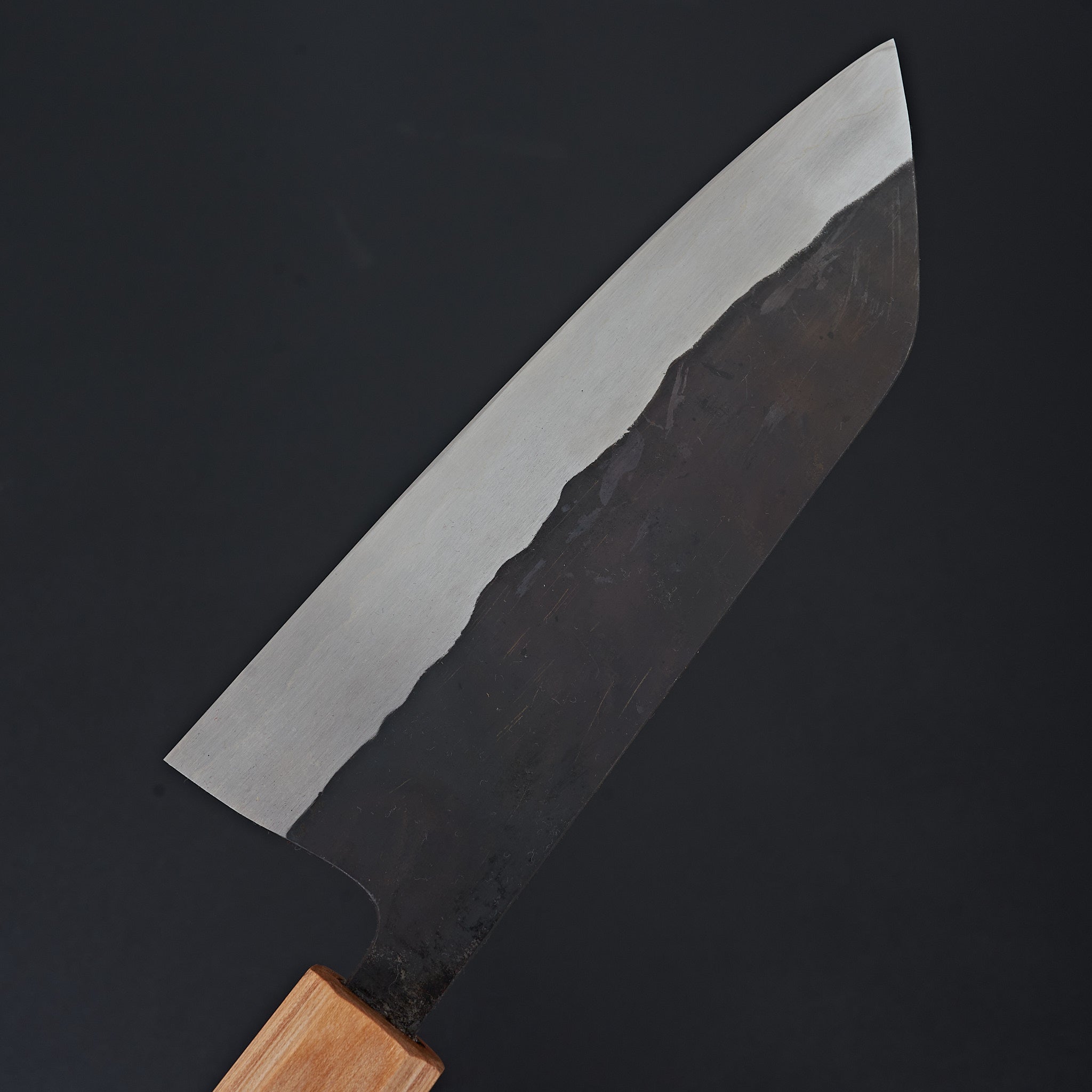 Premium Isamitsu Shirogami #1 Santoku Knife 165mm - Japanese High Carbon Steel Kitchen Knife for Professional Chefs & Home Cooking - Perfect for Slicing, Dicing & Mincing Vegetables, Meat & Fish