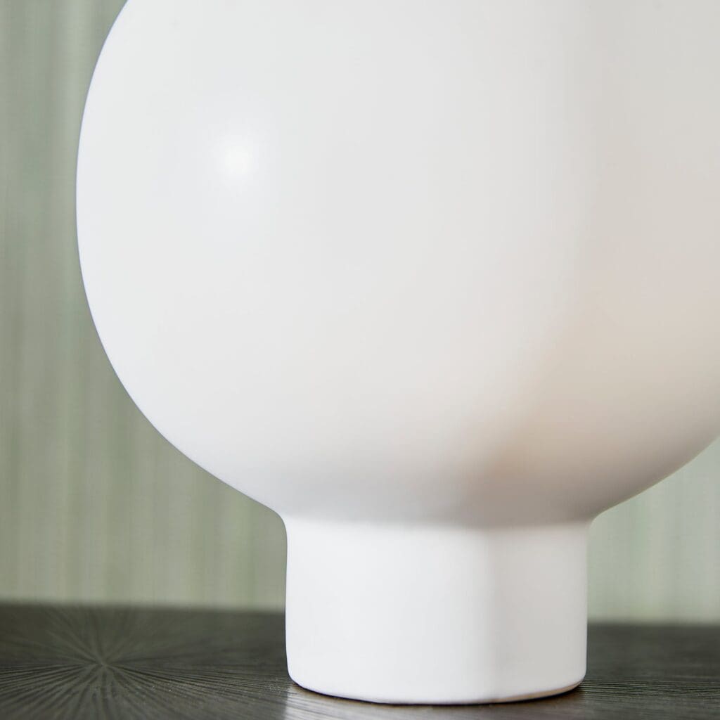 Cyan Design 10916 Libra Vase - Elegant White Small Ceramic Vase for Home Decor, Wedding Centerpieces & Floral Arrangements