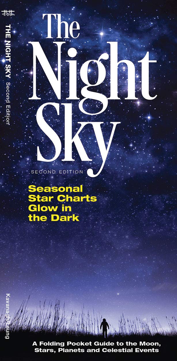 The Night Sky: A Folding Pocket Guide to the Moon, Stars, Planets & Celestial Events - Perfect for Stargazing, Camping & Astronomy Enthusiasts