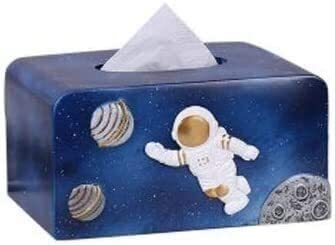 Premium Nordic Tissue Box Holder - Stylish Home Decor for Living Room, Dining Table & Drawer Storage - Creative Astronaut Design, Practical & Luxury Tissue Box Cover for Modern Homes