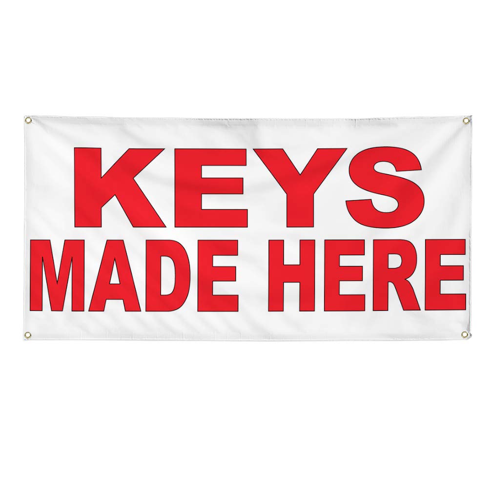 Custom Red Business Vinyl Banner - Weatherproof Outdoor Yard Signs with 8 Grommets (48x96 Inches) - Perfect for Storefronts, Construction Sites & Industrial Areas