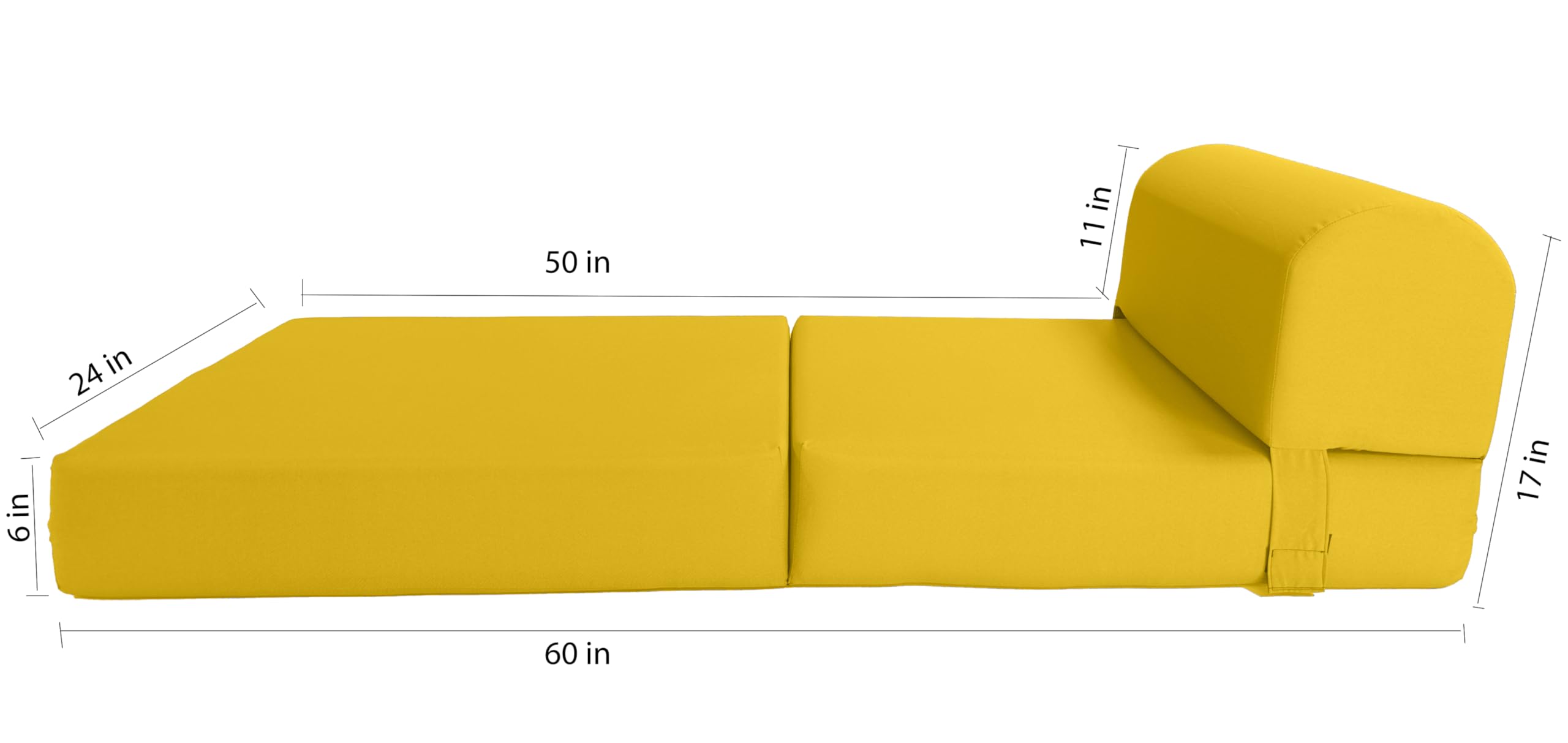 D&D Futon Furniture Sleeper Chair Folding Bed - Convertible Studio Sofa Guest Bed with High Density Foam Mattress (70