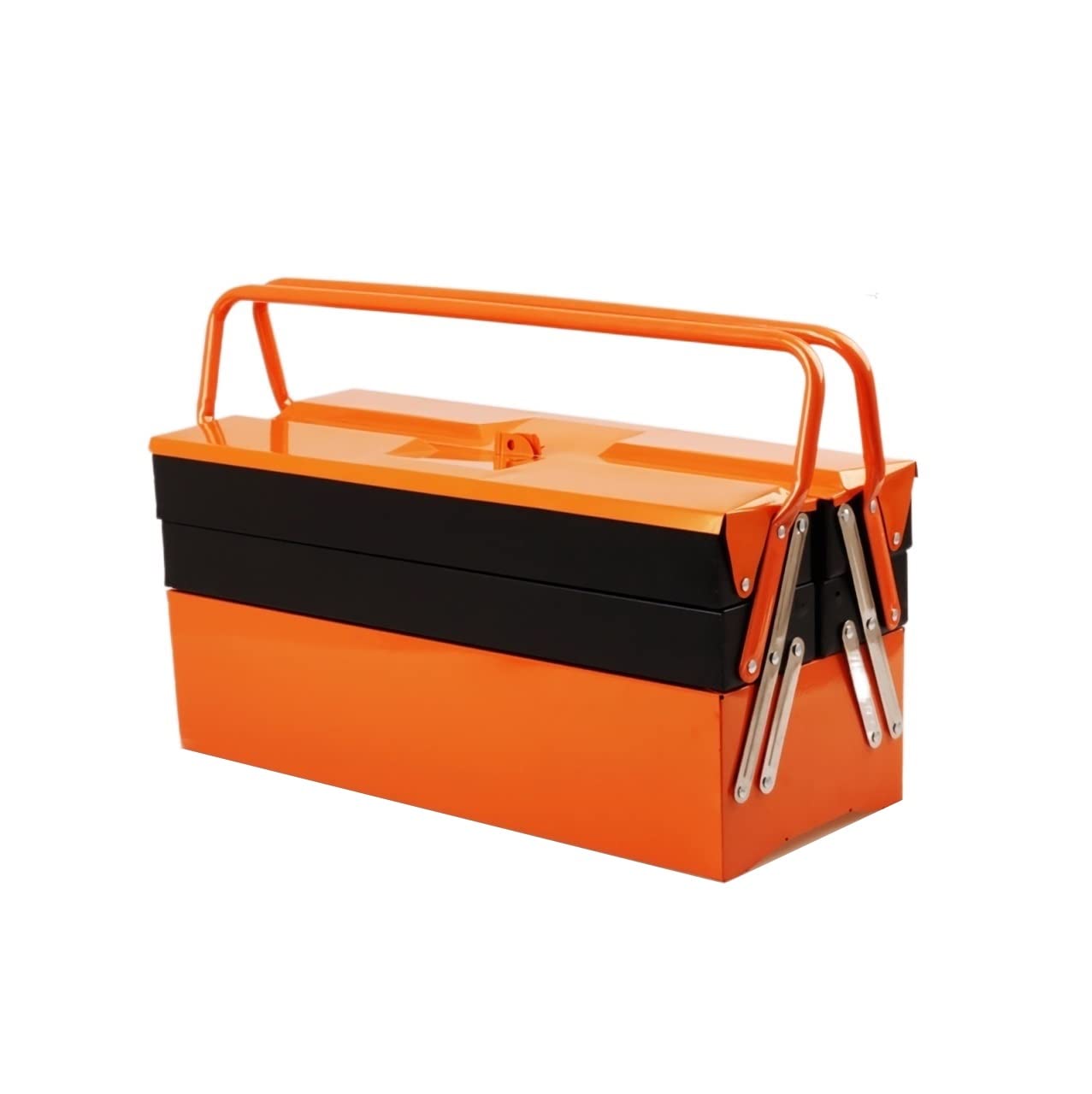 UNNS Portable Multi-Layer Folding Iron Tool Box - Electrician Repair Case for Household, Car & Hardware Organization - Durable Storage Chest (3 Layers) - Perfect for DIY Projects, Auto Repairs & Home Maintenance