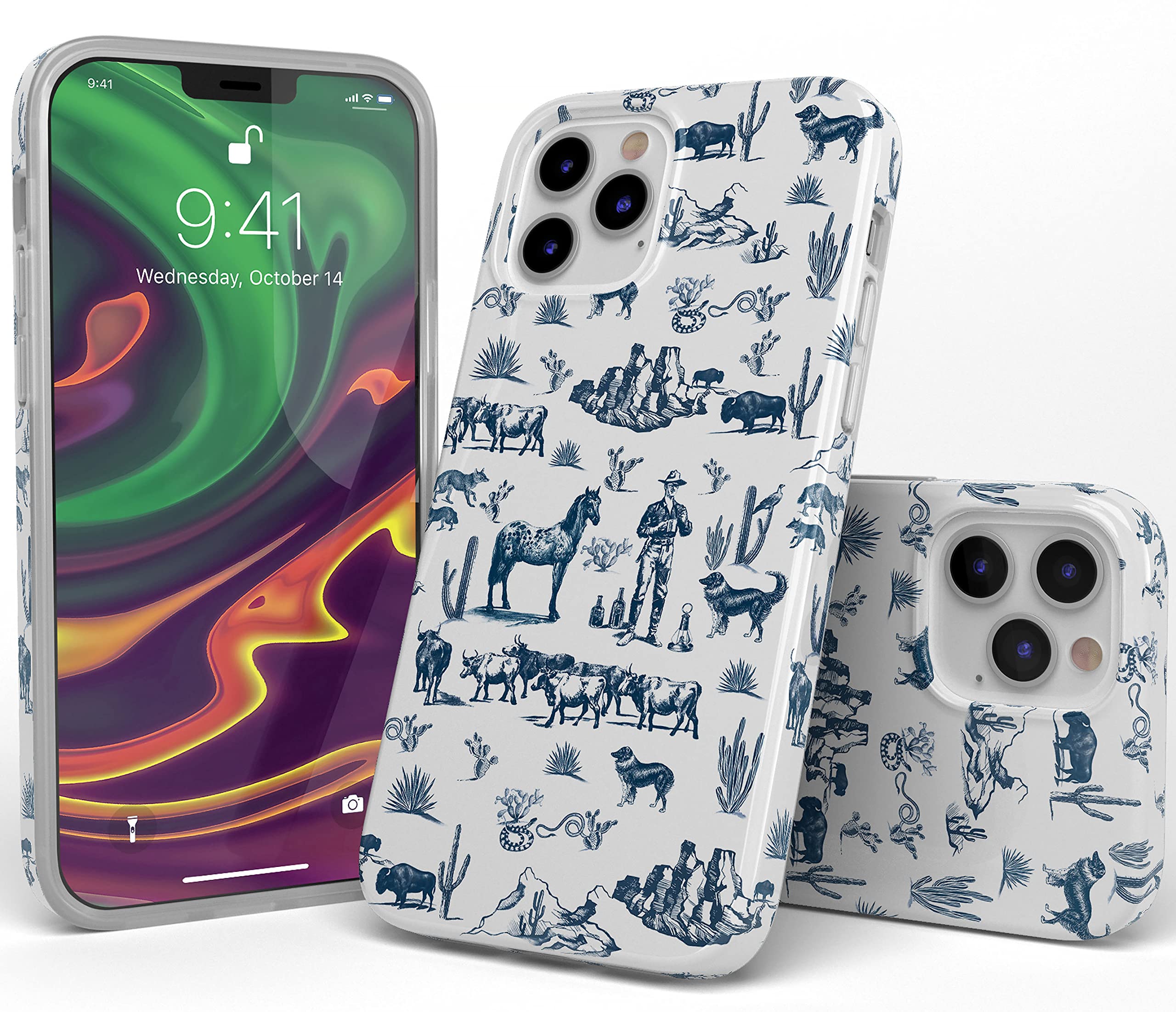 Casely iPhone 11 Pro Case - Wild West Adventure Design | Premium Protective Phone Cover for iPhone 11 Pro | Western Desert Themed Case for Travel & Outdoor Adventures