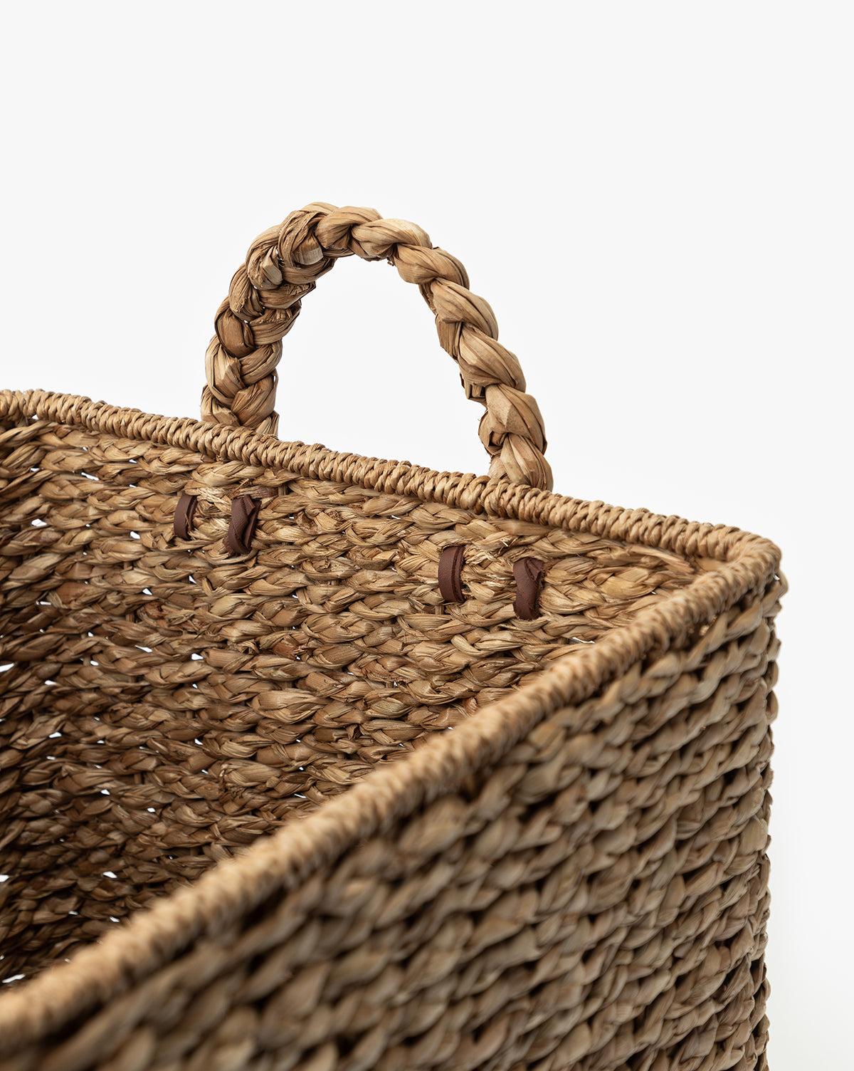 Salter Woven Square Basket - Natural Storage Basket for Home Organization | Perfect for Laundry, Toys, Blankets & Home Decor