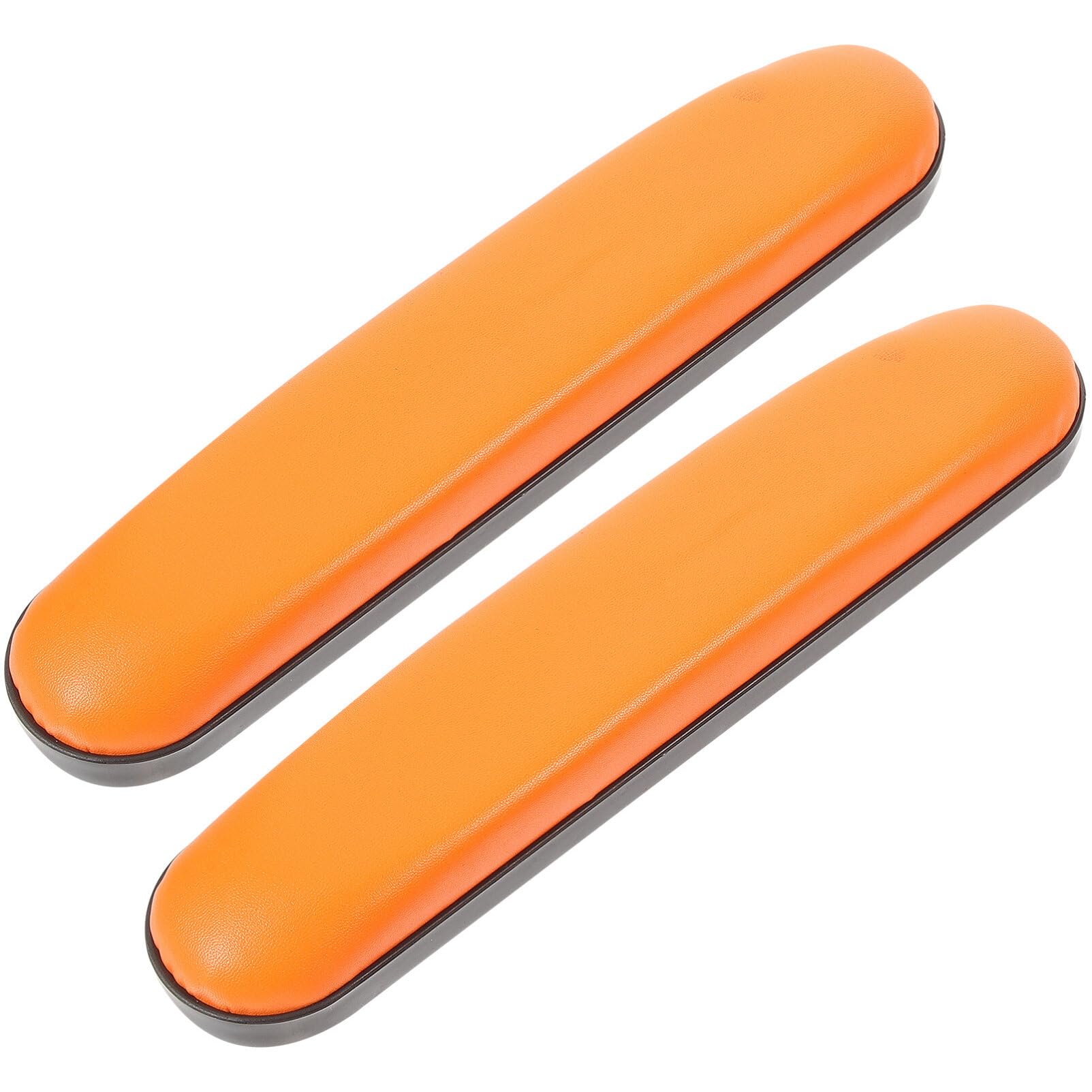 EXCEART 2-Pack Wheelchair Arm Pads & Calf Support Cushions - Ergonomic Memory Foam Replacement Pads for Wheelchairs, Office Chairs and Gaming Chairs (Orange) - Improve Comfort for Work, Gaming & Mobility