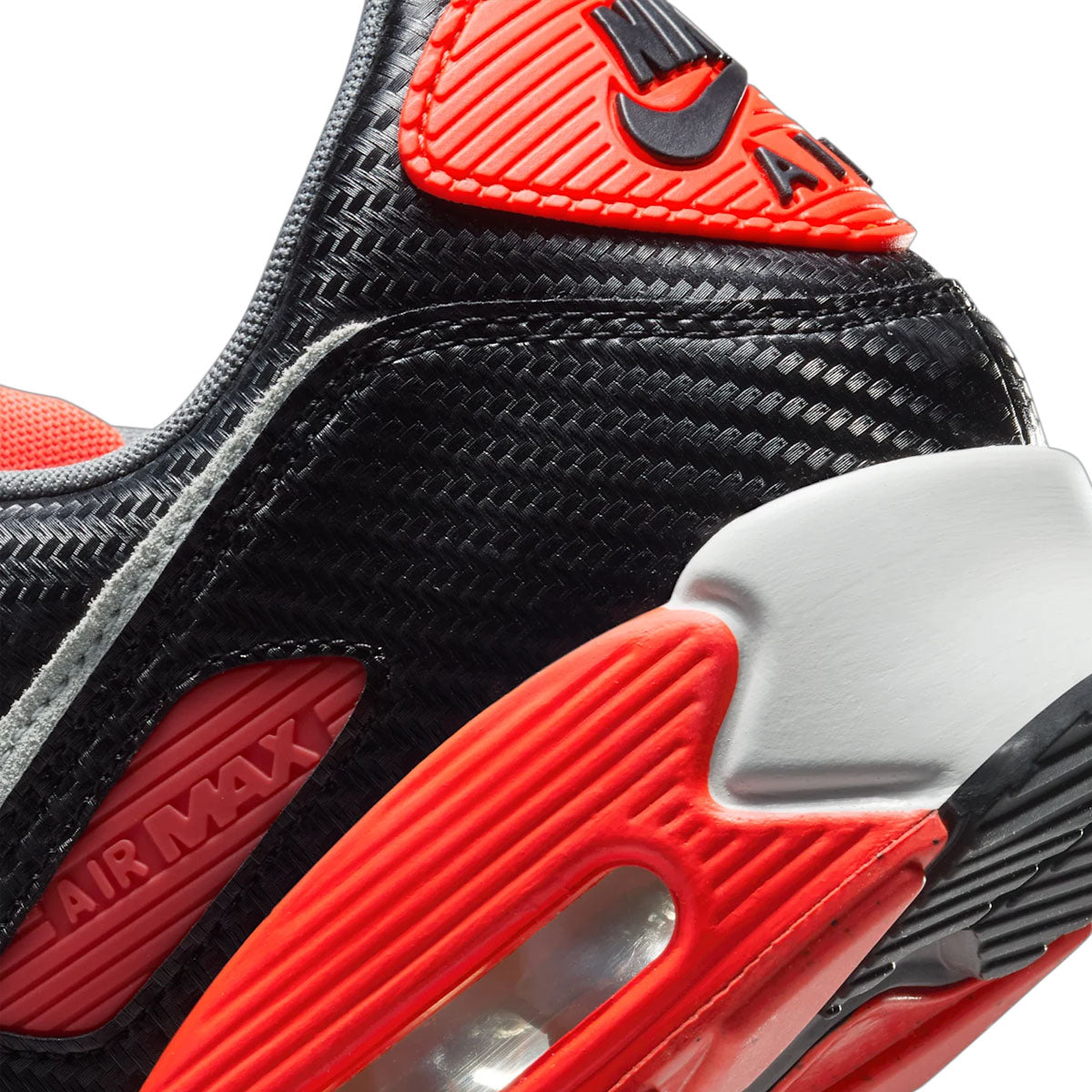 Nike Air Max 90 Premium 'Infrared Carbon' Running Shoes - Men's Retro Sneakers for Casual Wear, Gym & Street Style Fashion