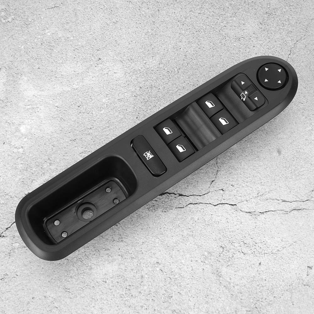Driver Side Window Master Control Switch for Peugeot 407 - Left Side Power Window Switch Replacement - Perfect for Car Window Repair & Upgrade | Compatible with 2004-2011 Models