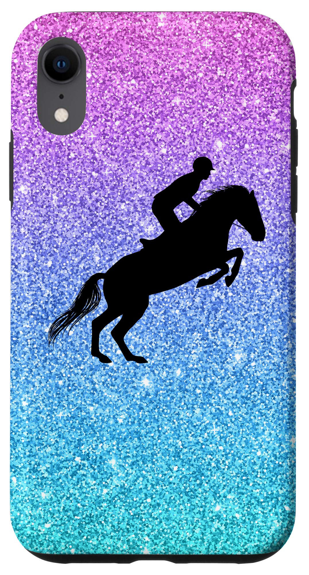 iPhone XR Cute Jumping Horse Phone Case - Trendy Protective Cover for Girls, Teens & Women - Perfect Gift for Birthday, Christmas & Everyday Use