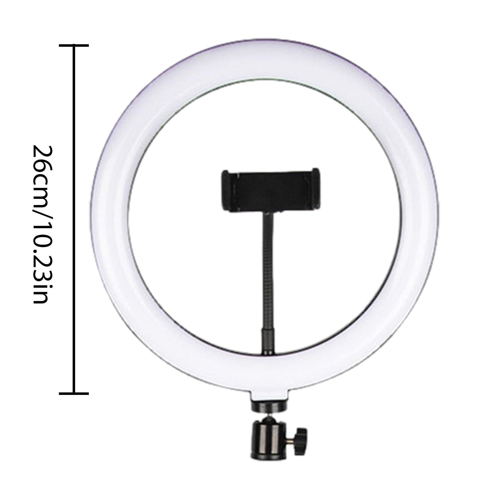 Adjustable Phone Stand with LED Light - Selfie Tripod Holder for iPhone, Android, Camera - Perfect for Cooking Videos, Vlogging, Live Streaming & Photography Accessories (A)