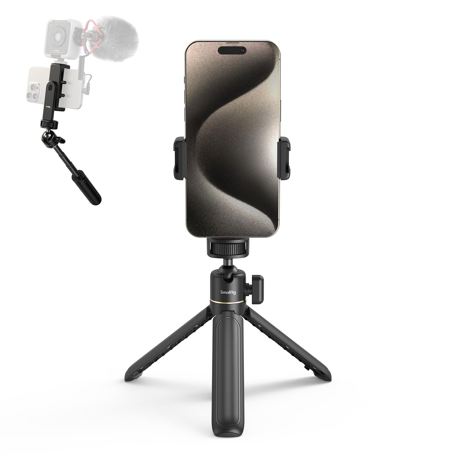 SMALLRIG VK-20 iPhone Vlogging Kit - Complete YouTube & TikTok Starter Bundle with Phone Tripod, Phone Holder & Video Recording Accessories | Perfect for Content Creators, Travel Vlogging & Social Media Videos