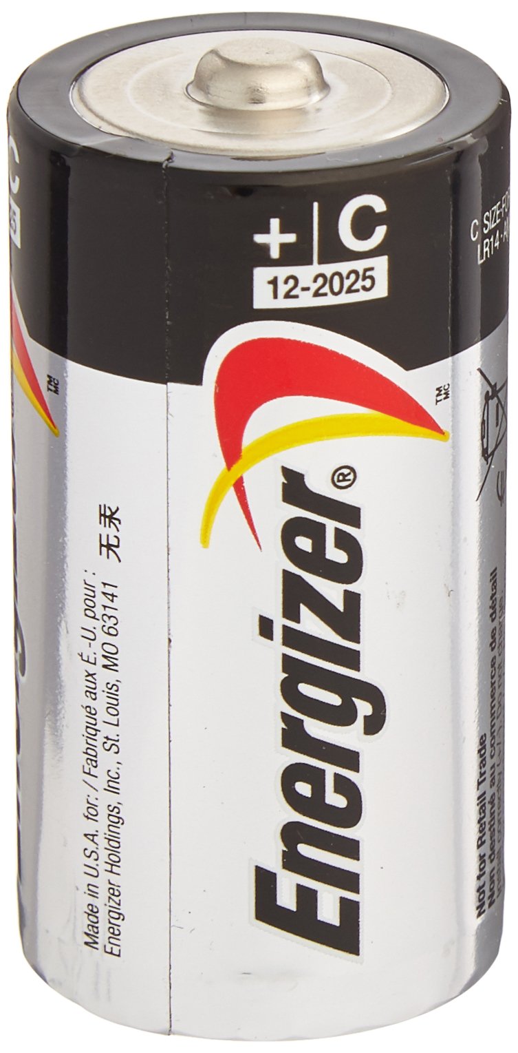 Energizer Max Alkaline C Batteries (8-Pack) - Long-Lasting Power for Flashlights, Toys & Electronics - EVEE93BP2CT