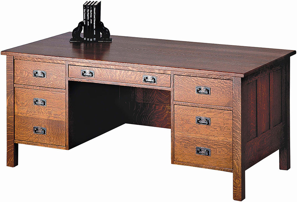 Premium Executive Desk 2266 - Modern Office Desk with Spacious Work Surface, Durable Construction for Home & Business Use - Perfect for Professional Workspaces, Home Offices & Corporate Environments
