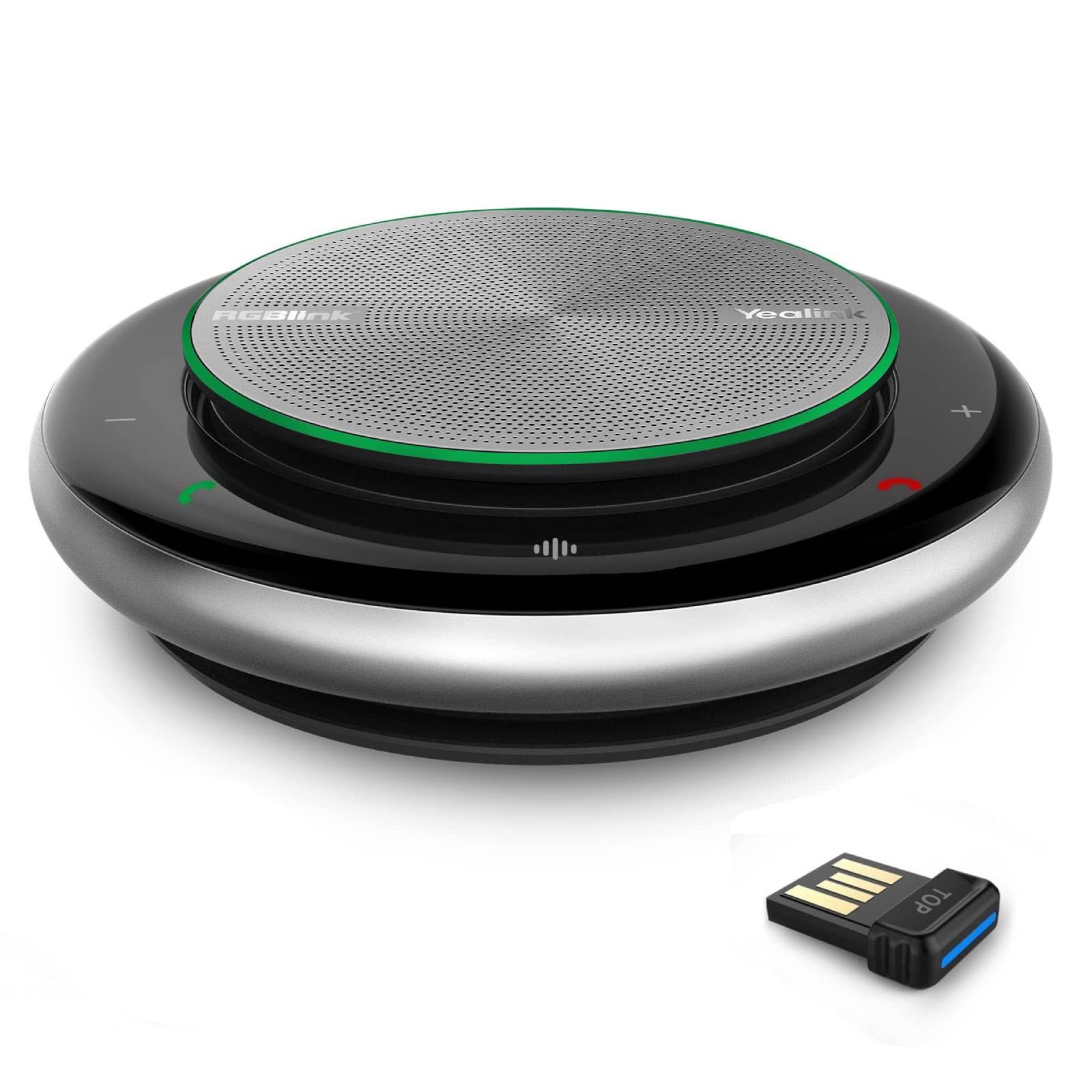 RGBlink CP900 Teams Certified Bluetooth Speakerphone - Wireless Conference Speaker with Microphone, USB Connectivity & Enhanced Noise Cancellation | 360° Voice Pickup for Crystal Clear Calls | Perfect for Home Office, Remote Work & Virtual Meetings