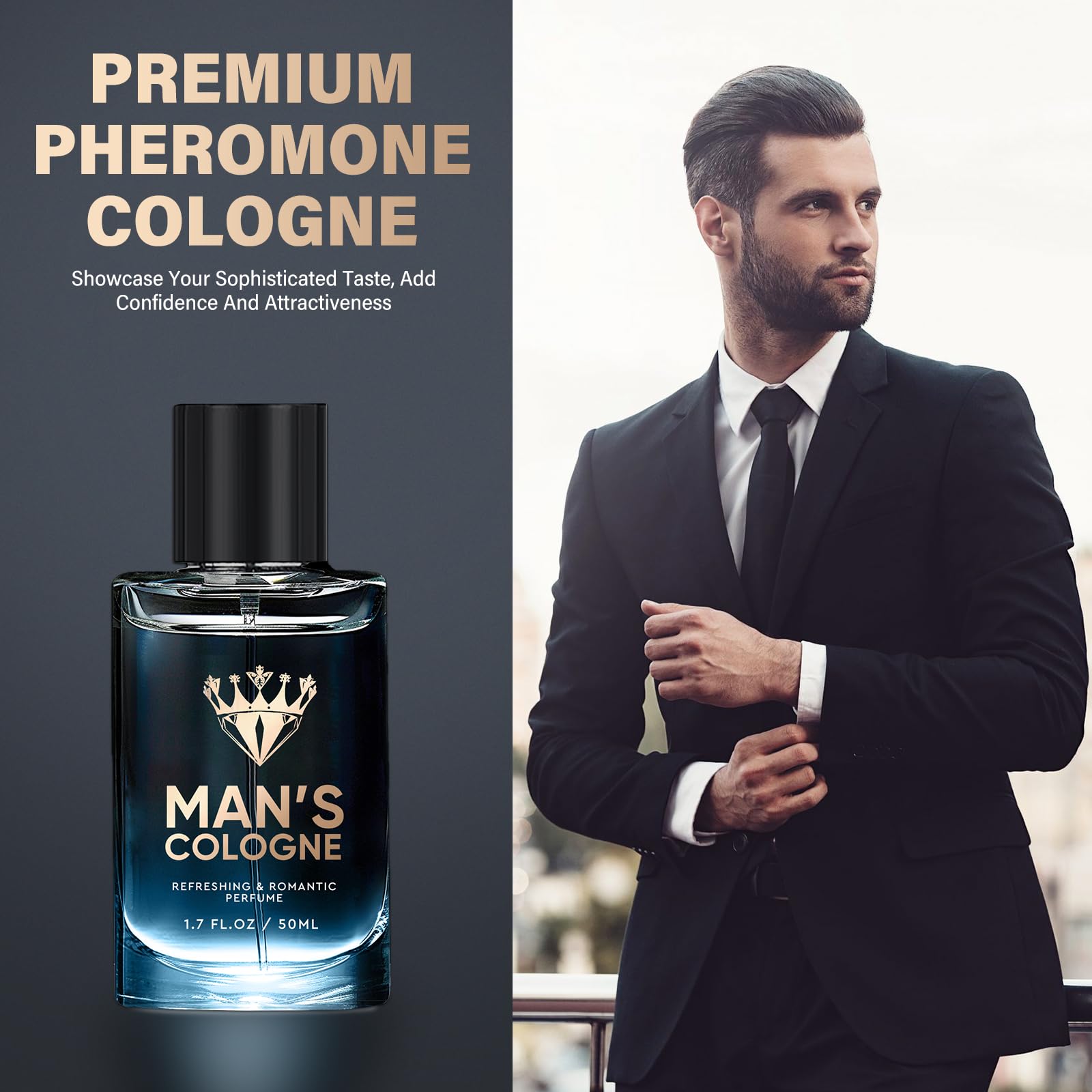 Best Pheromone Cologne for Men - Long Lasting Seductive Perfume to Attract Women & Boost Confidence | Show Your Handsome Charm | Perfect for Dates, Night Out & Special Occasions | 03AA