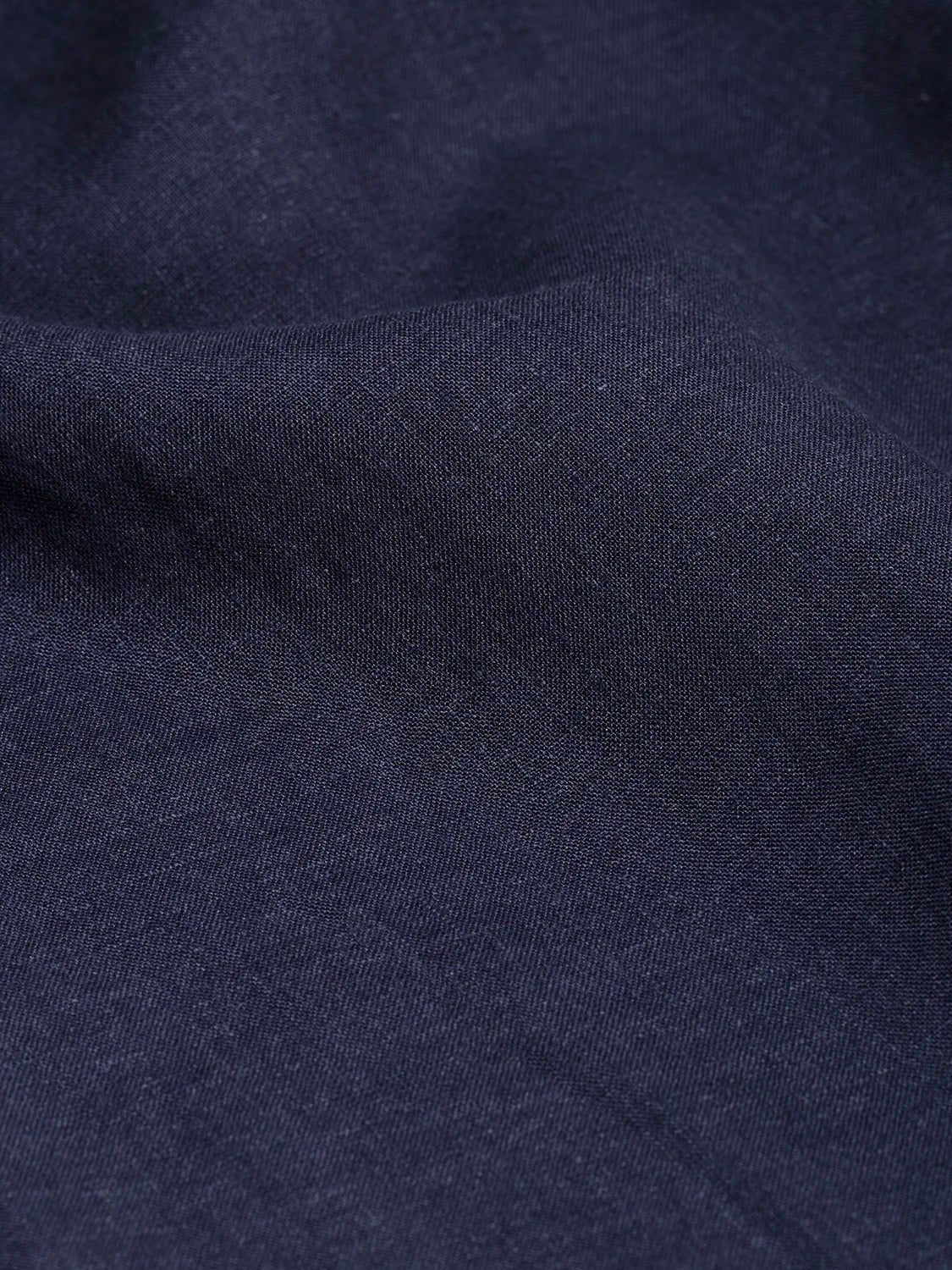 Premium Linen Shirt for Men - Verzasca Navy Blue - Breathable & Lightweight Summer Casual Shirt for Outdoor Activities & Travel