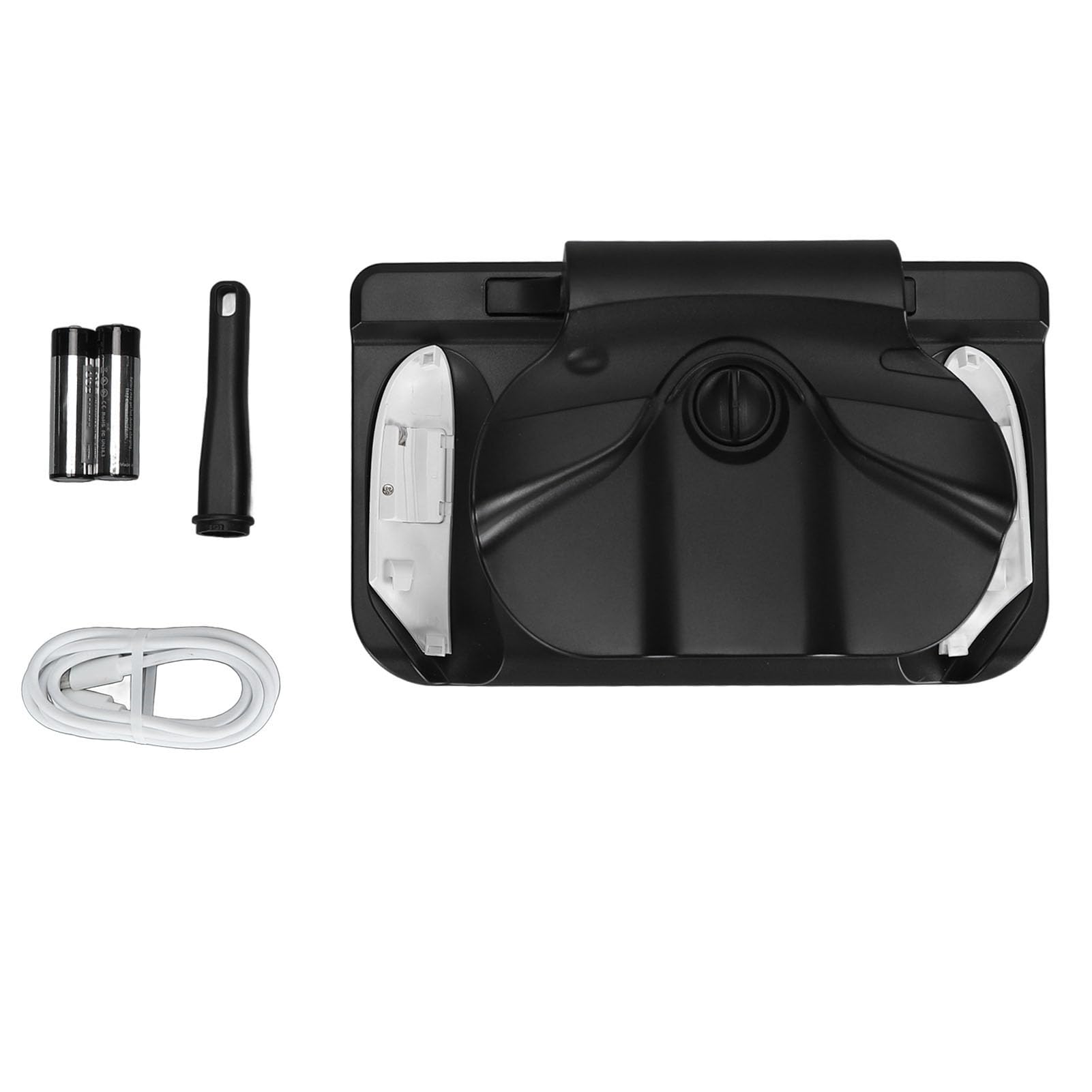 VR Headset Controller Charging Station with RGB Light, Wall Mount VR Stand for Oculus Quest 2/Rift S, 2x1800mAh Battery Display - Perfect for Gaming Room & VR Accessories Organization (Black)