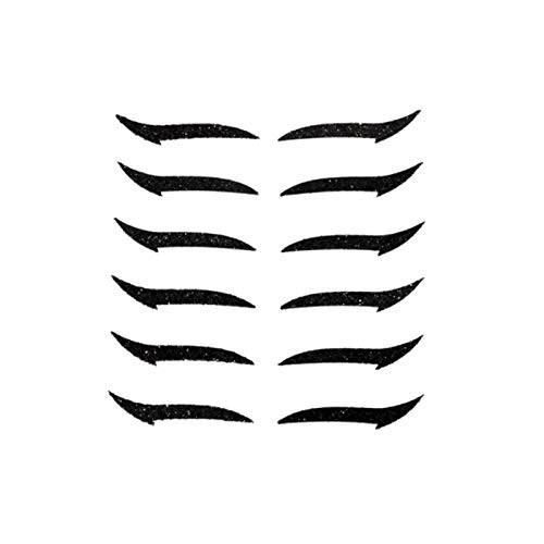 6 Pairs Reusable Eyeliner Stickers for Perfect Winged Eyeliner - Easy to Apply Makeup Guide Stickers for Beginners - Great for Everyday Makeup, Parties and Special Occasions