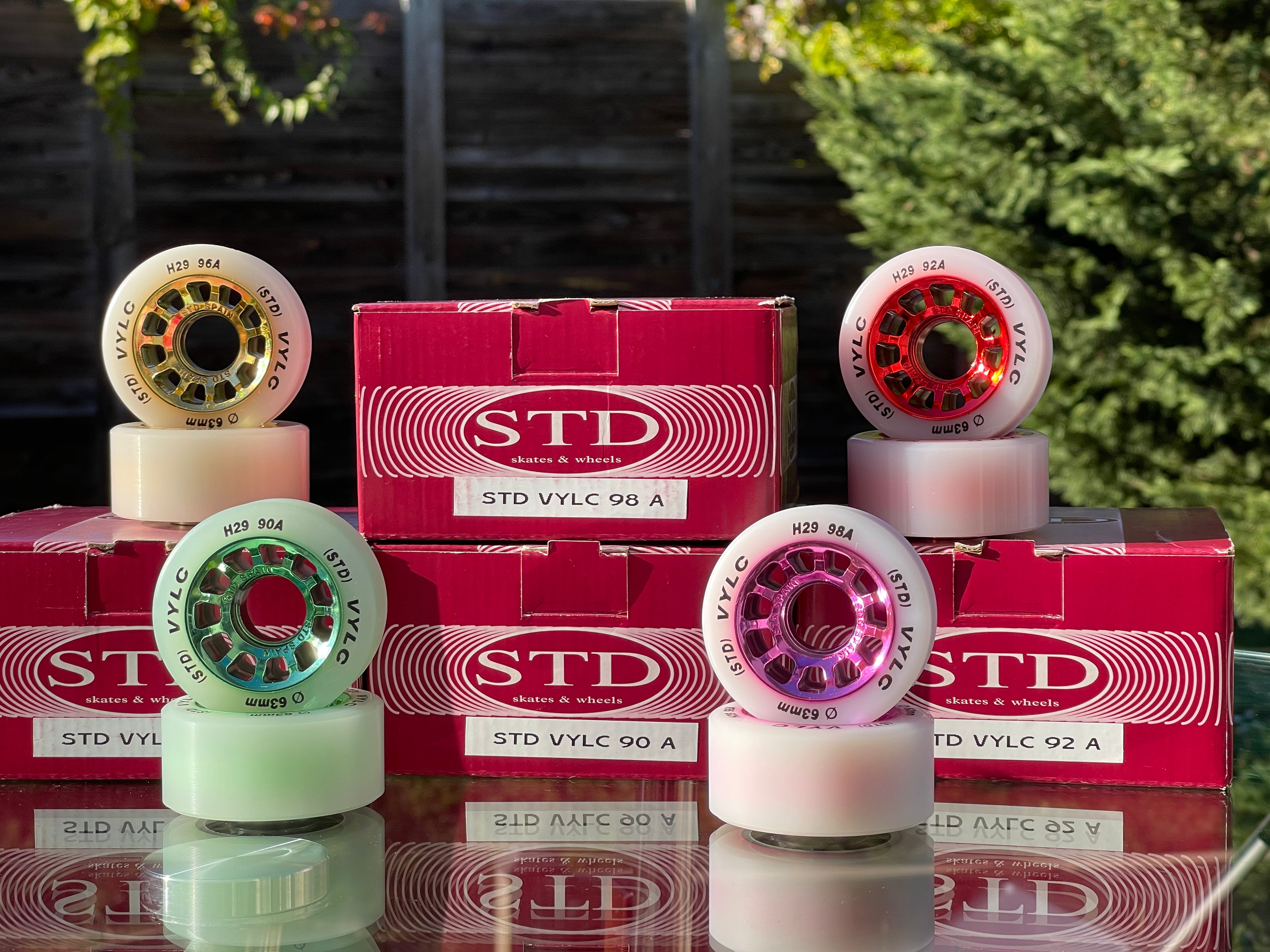 STD VYLC Urethane Wheels 63mm 98a Hardness - High-Performance Skateboard & Longboard Wheels for Smooth Riding & Street Skating