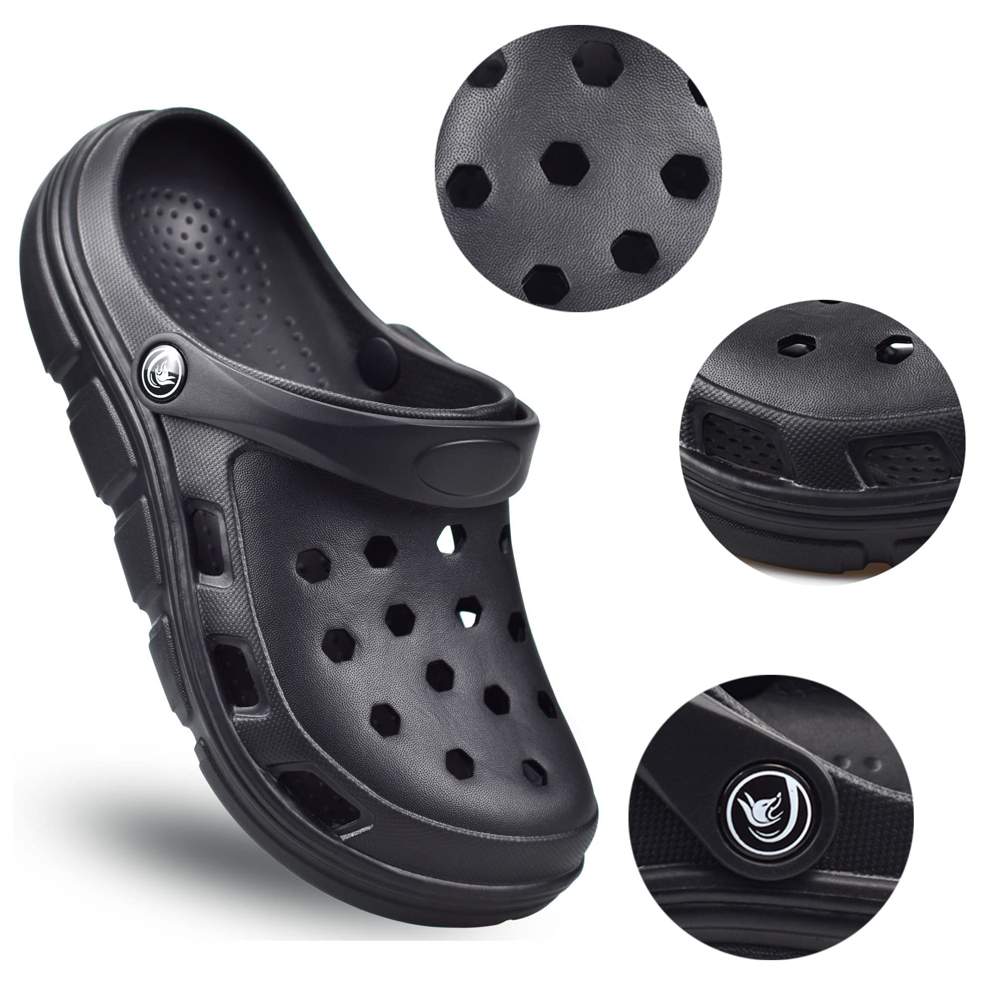 PIMIO Garden Clogs for Women & Men - Slip On Work Shoes with Arch Support, Quick-Dry Water Shoes for Outdoor, Casual Sandals & Comfortable Slippers - Perfect for Gardening, Beach, Pool & Yard Work