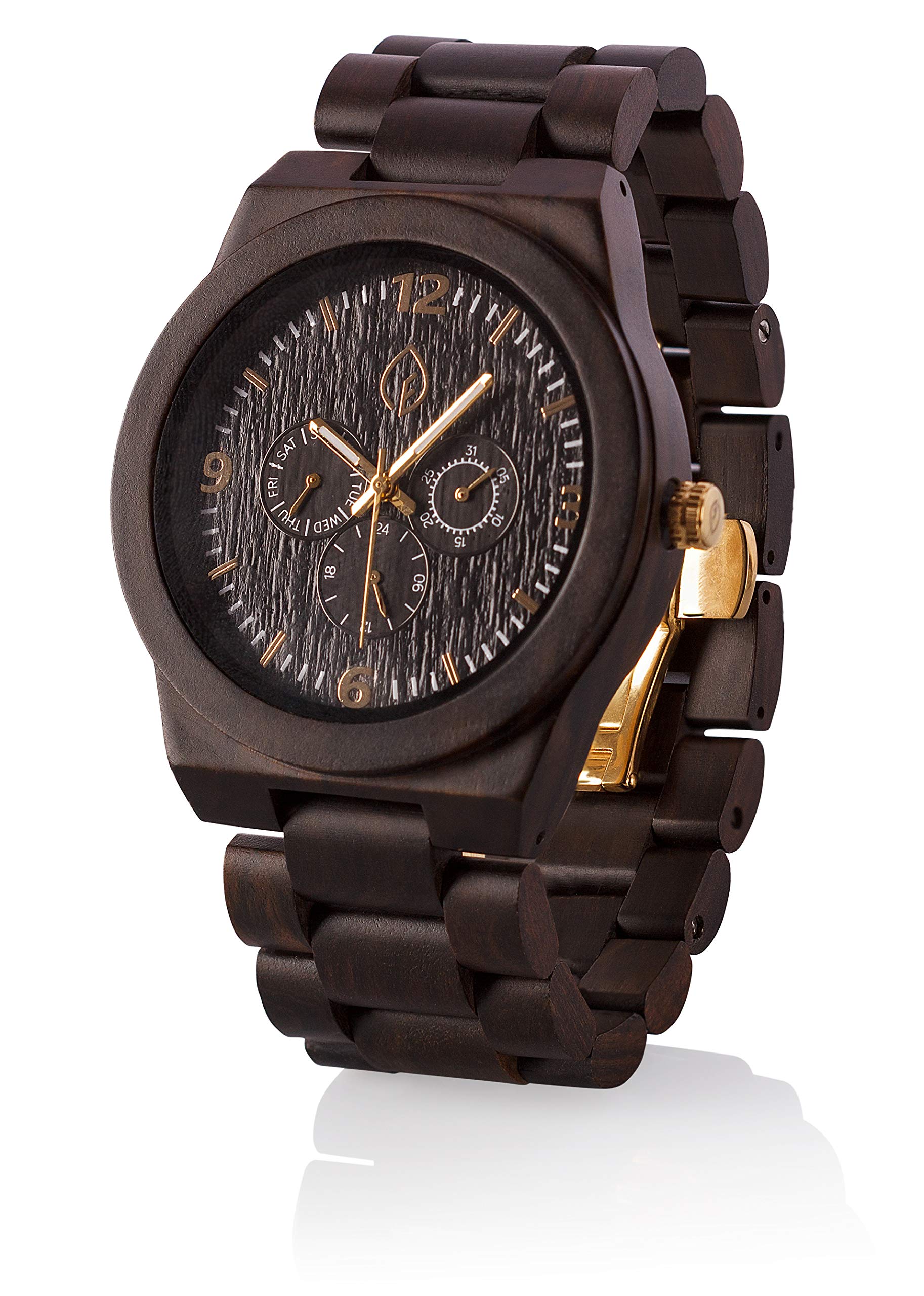 Custom Engraved Personalized Wooden Watch for Men & Women - Unique Handmade Wood Watch Gift for Anniversary, Birthday, Wedding - Perfect for Outdoor, Casual & Formal Occasions