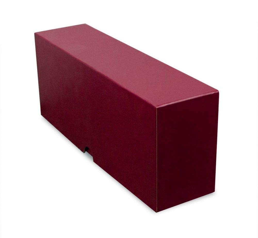 BCW Slotted Graded Card Storage Box - Holds 26 PSA, CSG, CGC, PCG Graded Slabs - Burgundy Trading Card Box for Sports Cards, Pokémon, TCG, Baseball - Secure Collectible Storage for Display & Organization