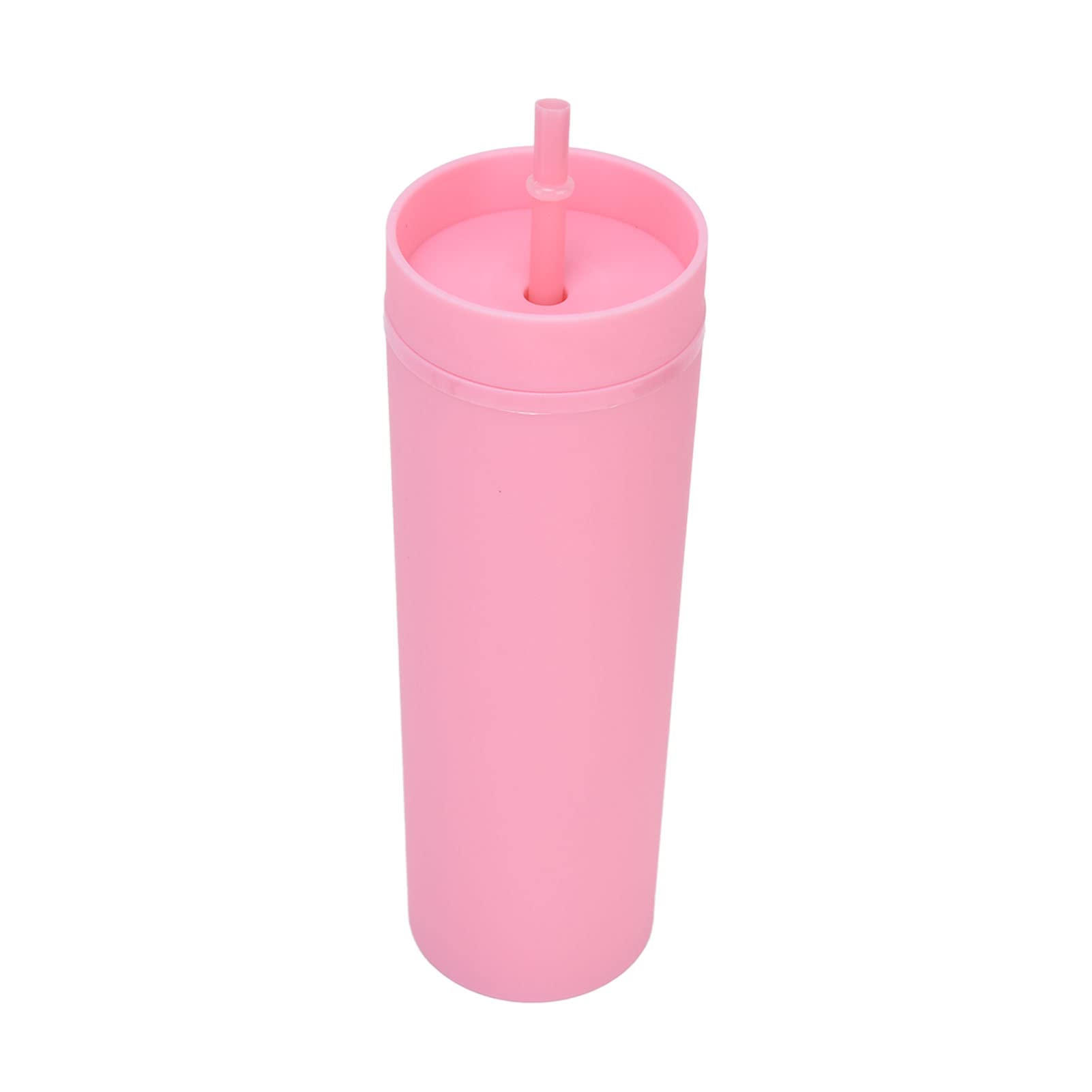 Straw Cup - 3 Color Plastic Drinking Cup Set, Lightweight & Stylish for Beach, Camping, Travel & Outdoor Activities - Pink, Blue, Green
