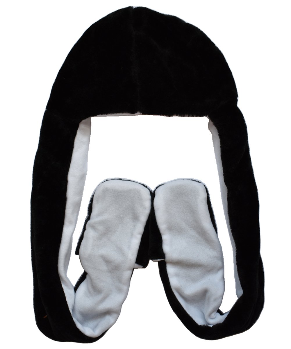 Warm Unisex Winter Plush Animal Hat with Paws - Cozy Faux Fur Earflap Beanie for Men & Women - Perfect for Snow Days, Christmas Gifts & Outdoor Activities