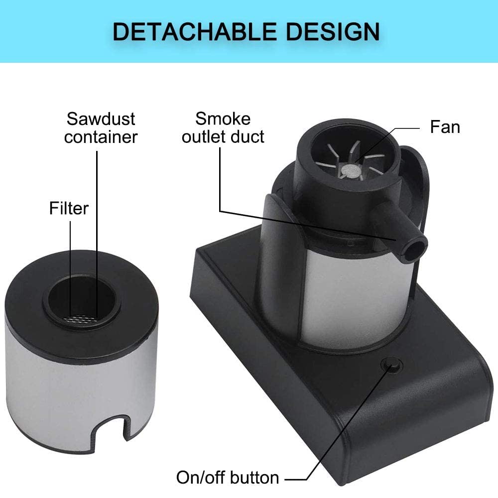 Portable Handheld Food Smoker Gun - Mini Kitchen Smoke Infuser for Meat, Cocktails, BBQ & Drinks | Perfect for Home Cooking, Restaurants & Outdoor Grilling