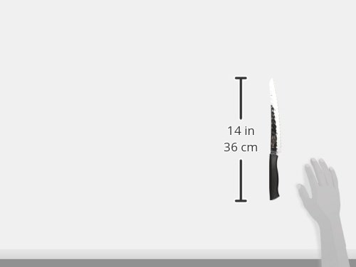 Kai Inspire 9-Inch Bread Knife with Hammered Finish - Sharp Silver Blade for Slicing Bread, Cakes & Pastries - Perfect for Home Baking & Professional Kitchens