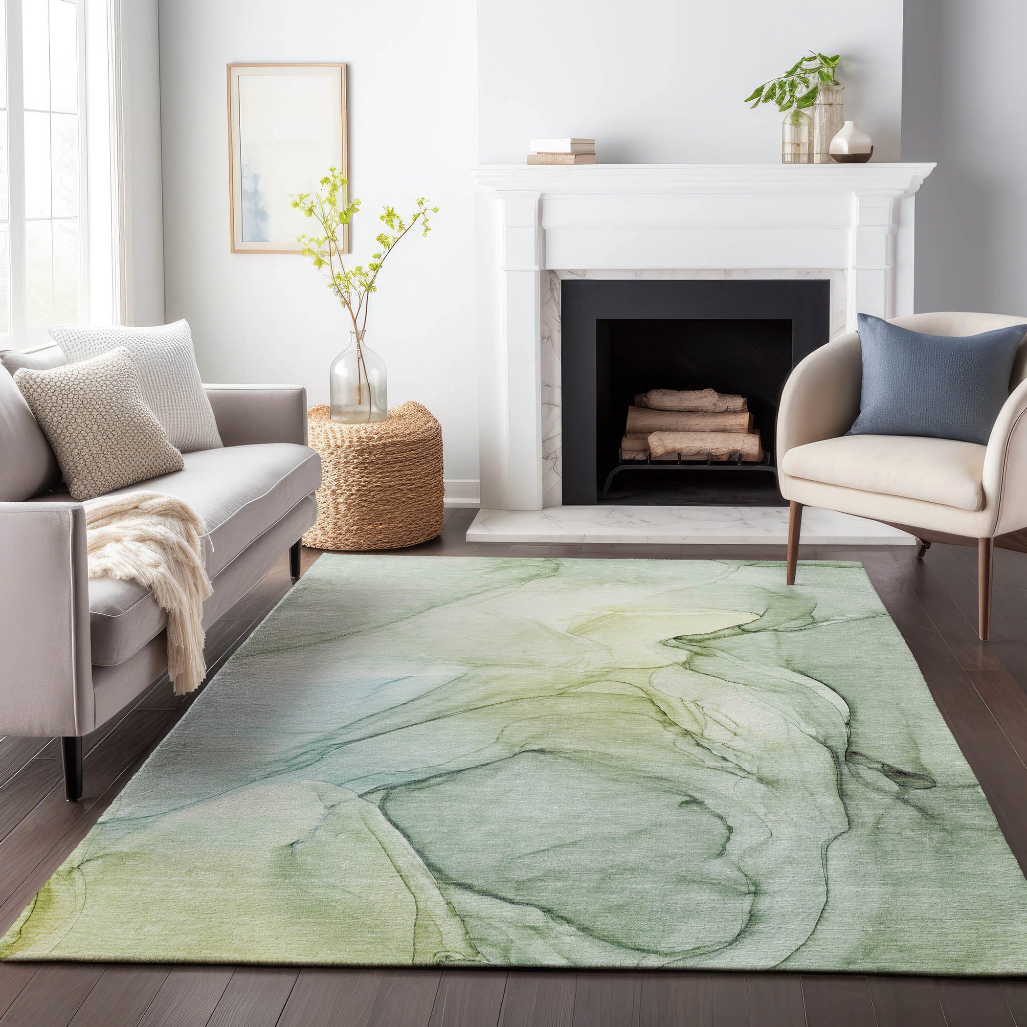 Odyssey 2 Rug - Premium Non-Slip Area Rug for Living Room, Bedroom & Office - Soft & Durable Home Decor Carpet - Perfect for High Traffic Areas & Pet-Friendly Spaces