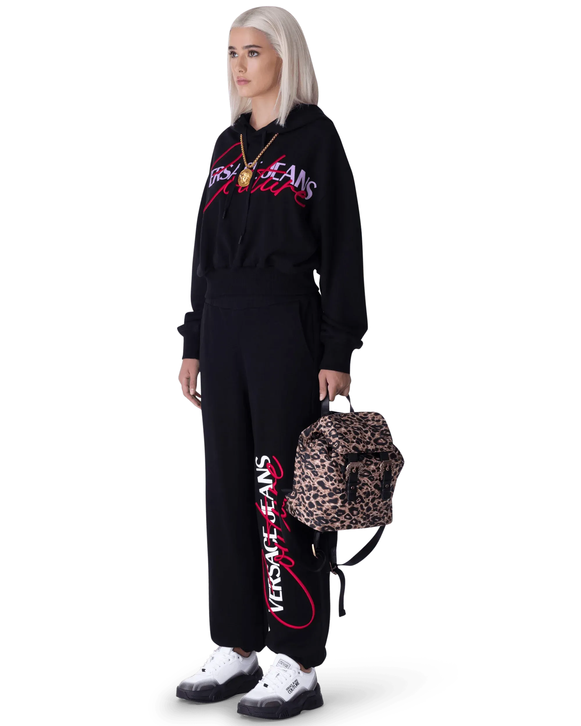 Stylish Leopard Print Medium Backpack for Women & Teens - Perfect for School, Travel & Everyday Use