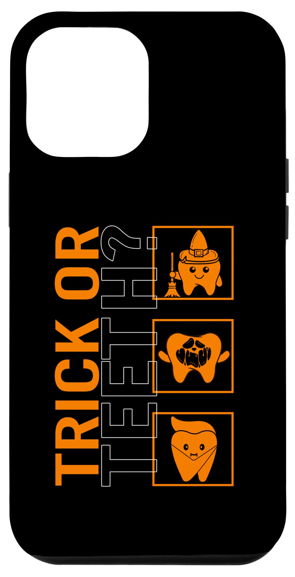 iPhone 12 Pro Max Halloween Case - Dentist & Dental Hygienist Costume Design for Trick or Teeth Fun | Perfect for Halloween Parties, Dental Office Celebrations & Themed Events