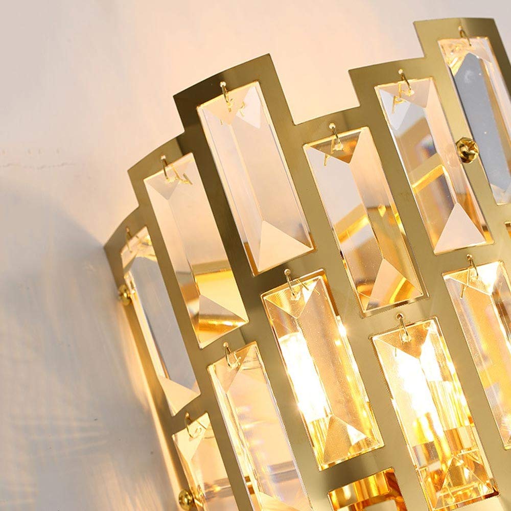 Luxury Tiered Crystal Bathroom Vanity Lights - Gold 9