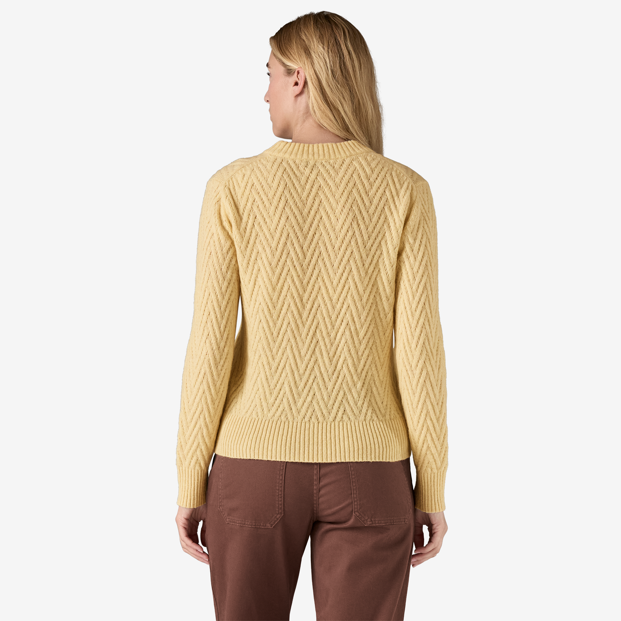 Eco-Friendly Women's Recycled Wool Blend Crewneck Sweater - Soft & Warm Winter Pullover for Casual Outfits & Cozy Home Wear
