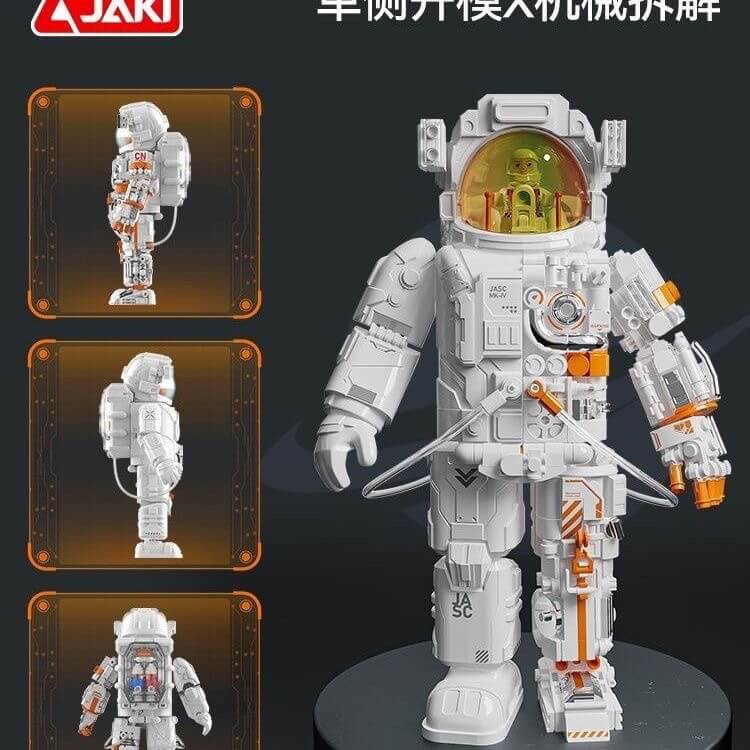 JAKI CK001 Astronaut Mechanical Gaming Keyboard - RGB Backlit, Wired/Wireless, 87 Keys for PC/Mac - Perfect for Gaming, Typing & Office Work