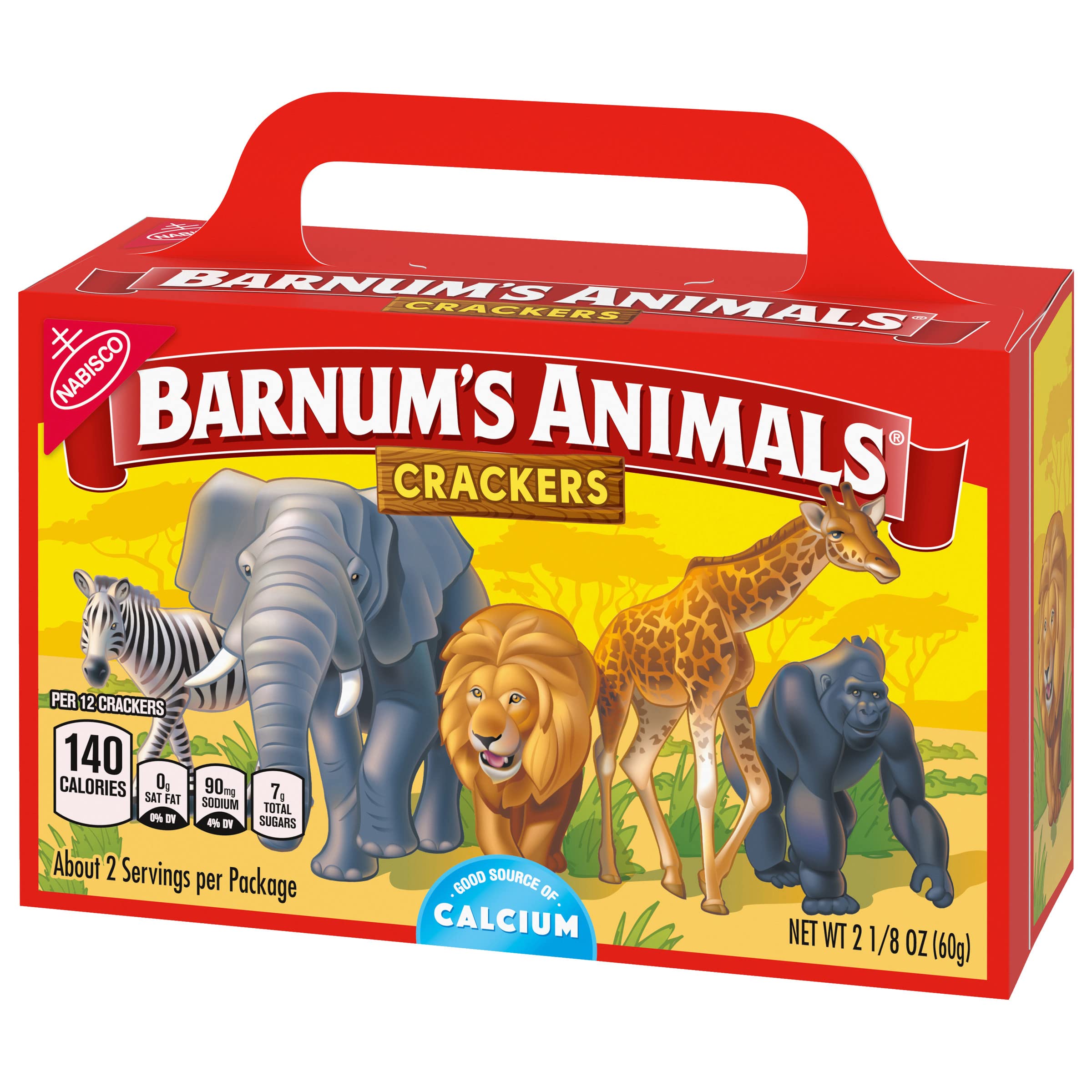 BARNUM'S Original Animal Crackers - Classic Kids Snacks, 2.13 oz Box (Pack of 12) - Perfect for School Lunches, Birthday Parties & After-School Treats