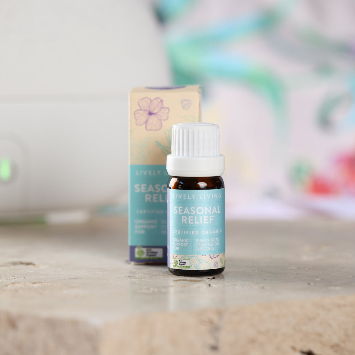 Organic Seasonal Relief Essential Oil 10ml - Natural Aromatherapy for Stress Relief & Relaxation - Perfect for Diffusers, Massage & Home Spa