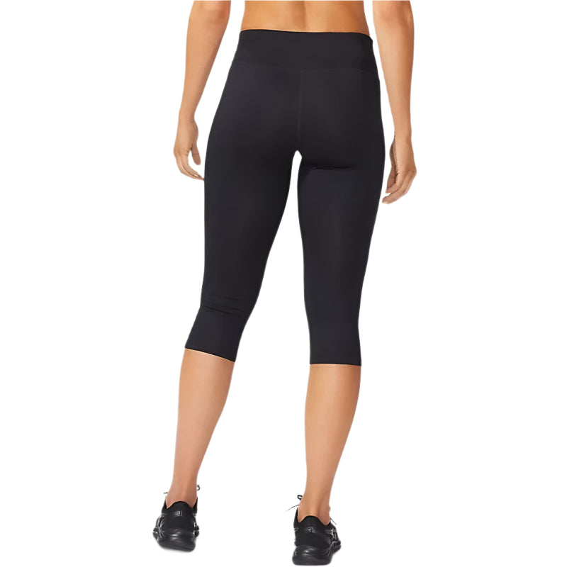 ASICS Women's Silver Capri Tights - High-Performance Workout Leggings for Running, Yoga & Gym | Moisture-Wicking & Comfortable Athletic Wear