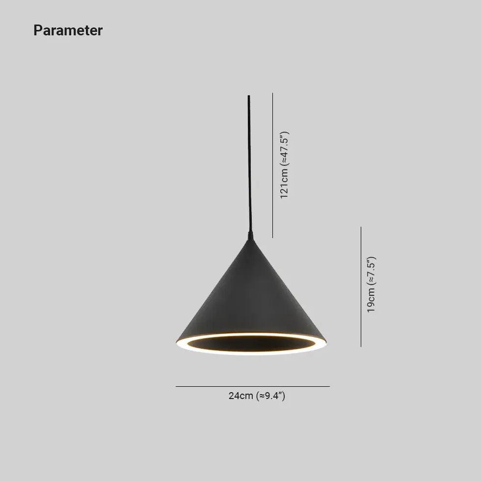 Modern Creamy White Cone Pendant Light - Stylish Ceiling Lighting for Kitchen, Dining Room, and Bedroom Decor