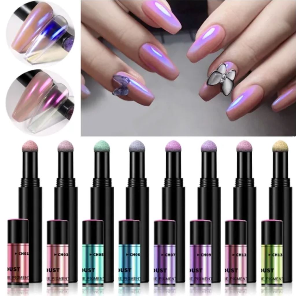 Aurora Chrome Mirror Pigment Pen - Metallic Gel Pens for Journaling, Calligraphy & Art - Perfect for Bullet Journals, Scrapbooking & DIY Crafts